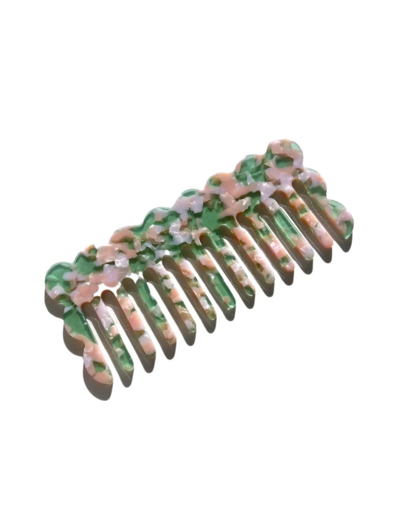 Wavy Acetate Hair Comb | Eco-Friendly - Image 9
