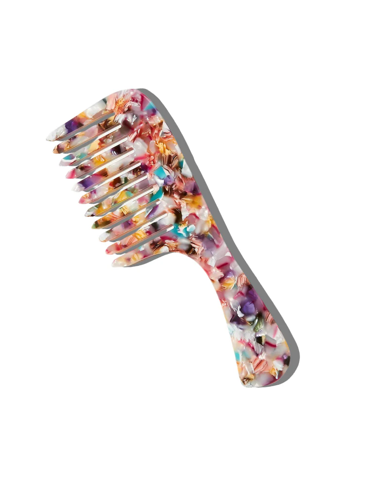 Wide Tooth Handle Acetate Hair Comb | Eco-Friendly - Image 3