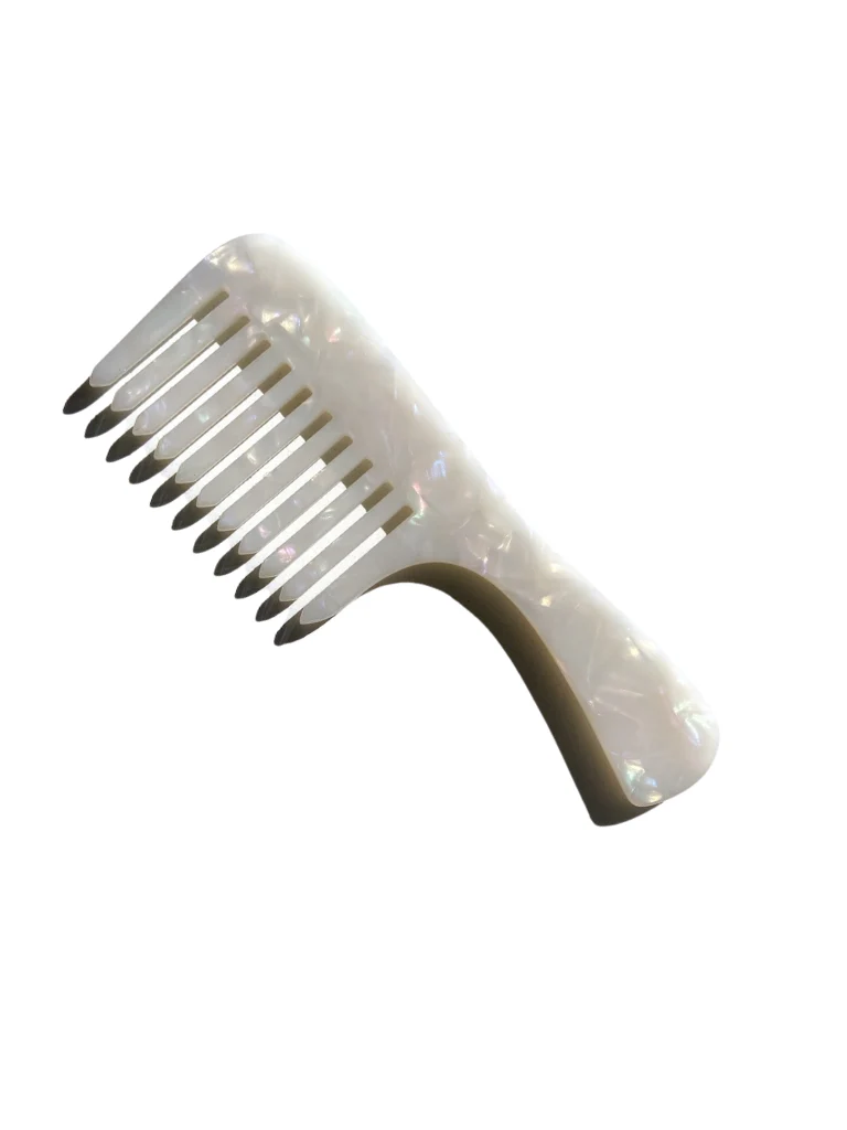 Wide Tooth Handle Acetate Hair Comb | Eco-Friendly - Image 6