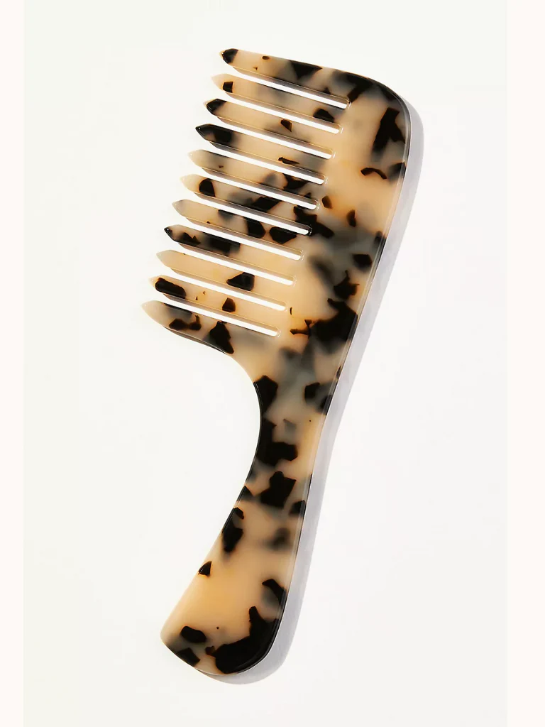 Wide Tooth Handle Acetate Hair Comb | Eco-Friendly - Image 8