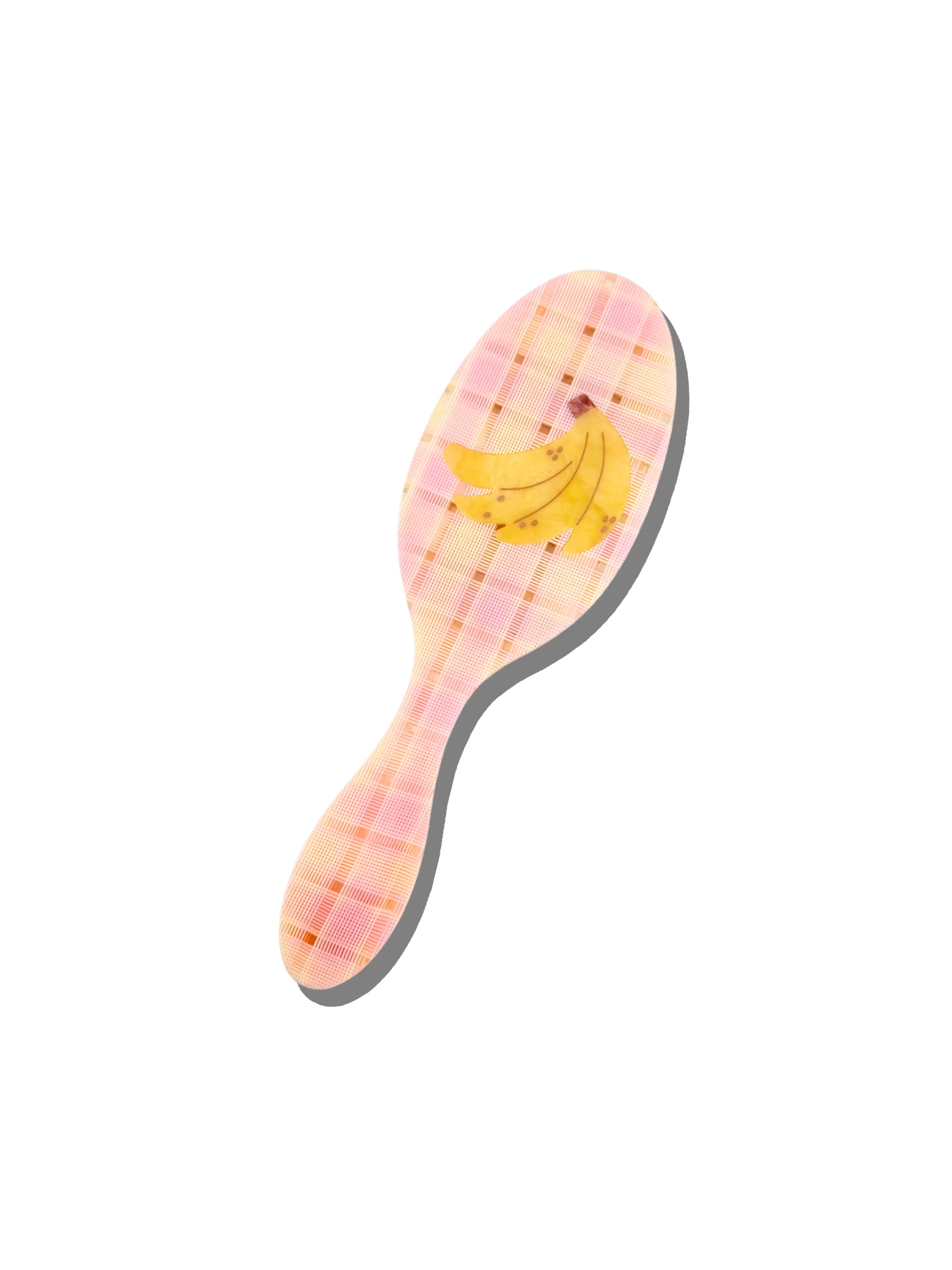 Hand-painted Banana Amazing Hair Day Brush | Eco-Friendly