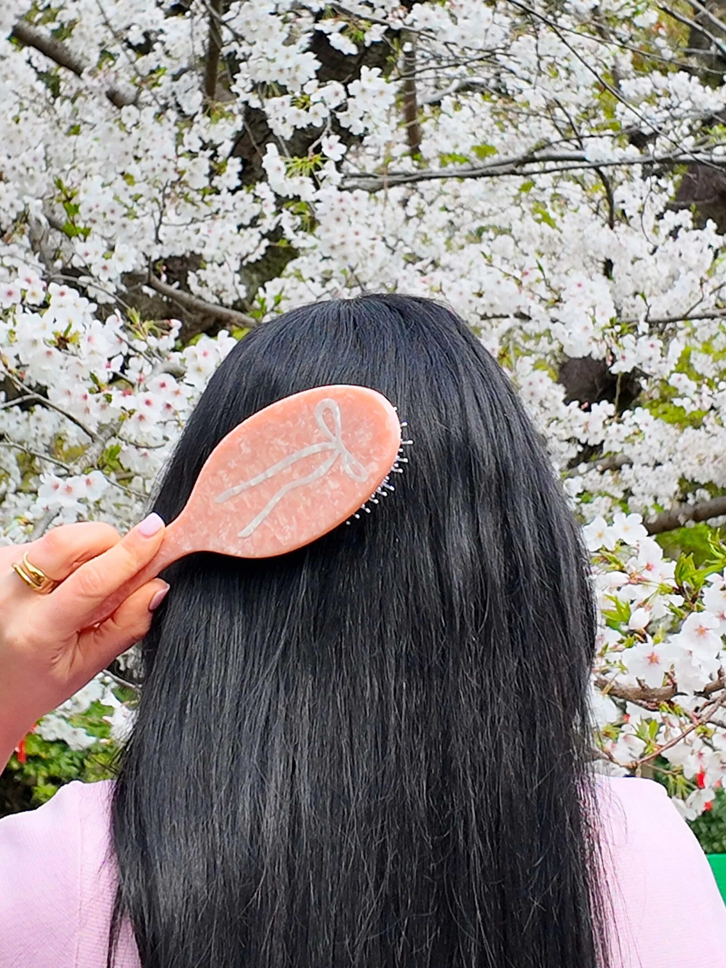 Hand-painted Ballet Bow Amazing Hair Day Brush | Eco-Friendly - Image 5