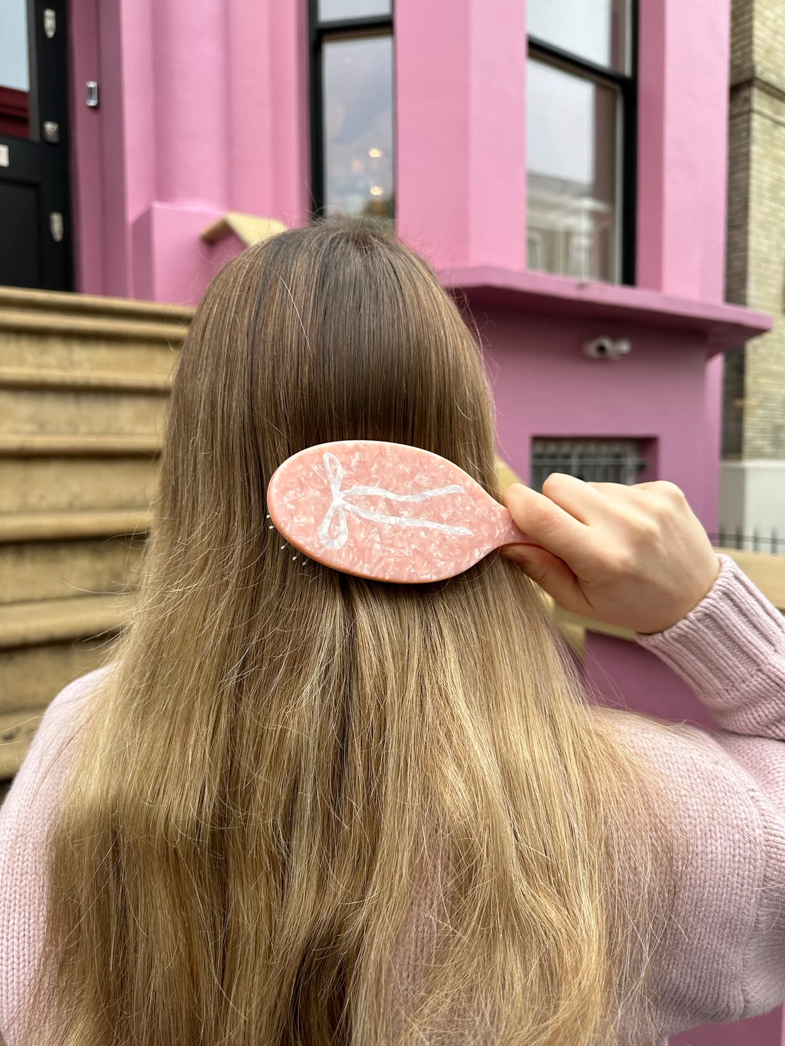 Hand-painted Ballet Bow Amazing Hair Day Brush | Eco-Friendly - Image 7