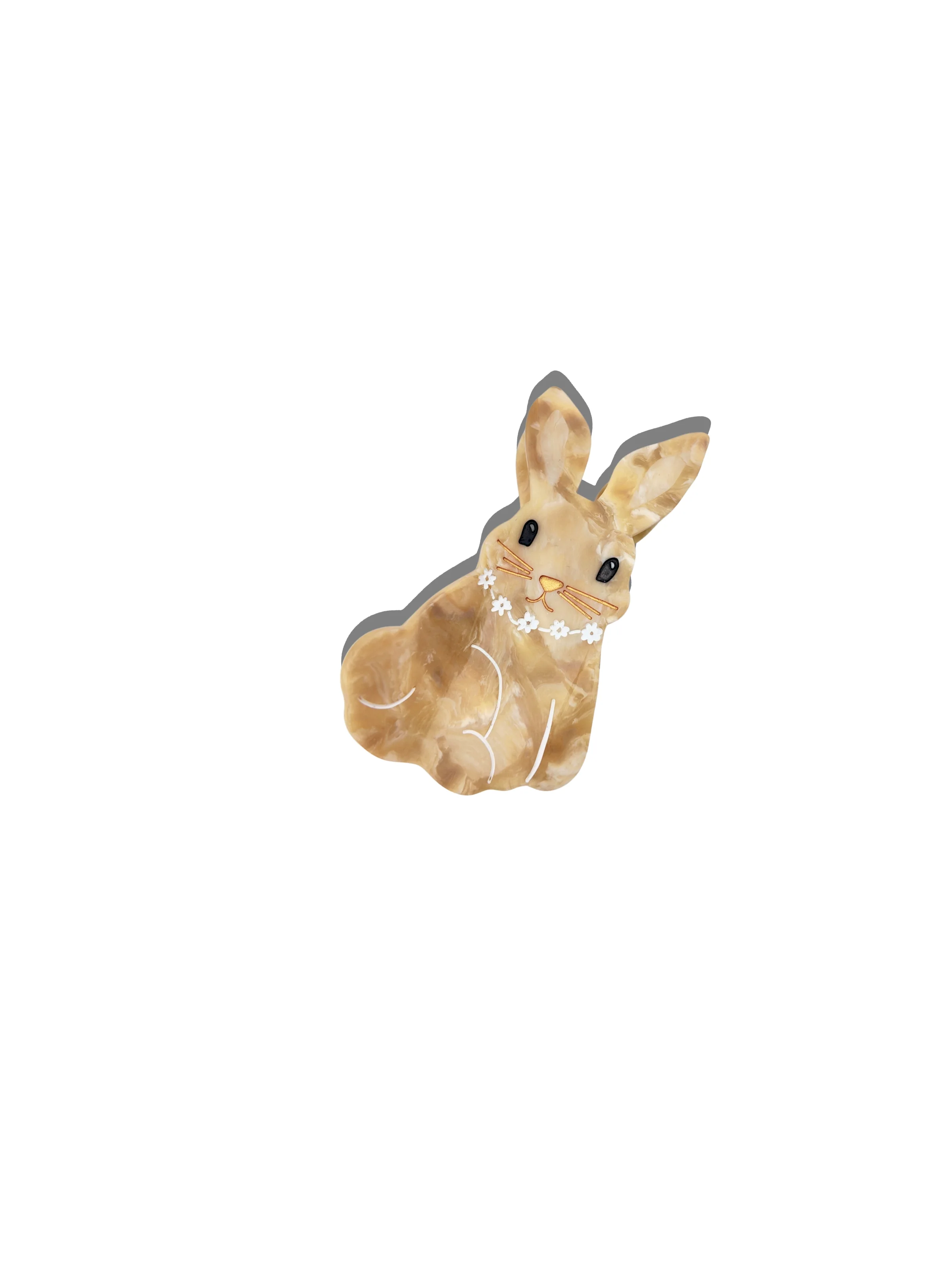 Hand-painted Bunny Claw Hair Clip | Eco-Friendly