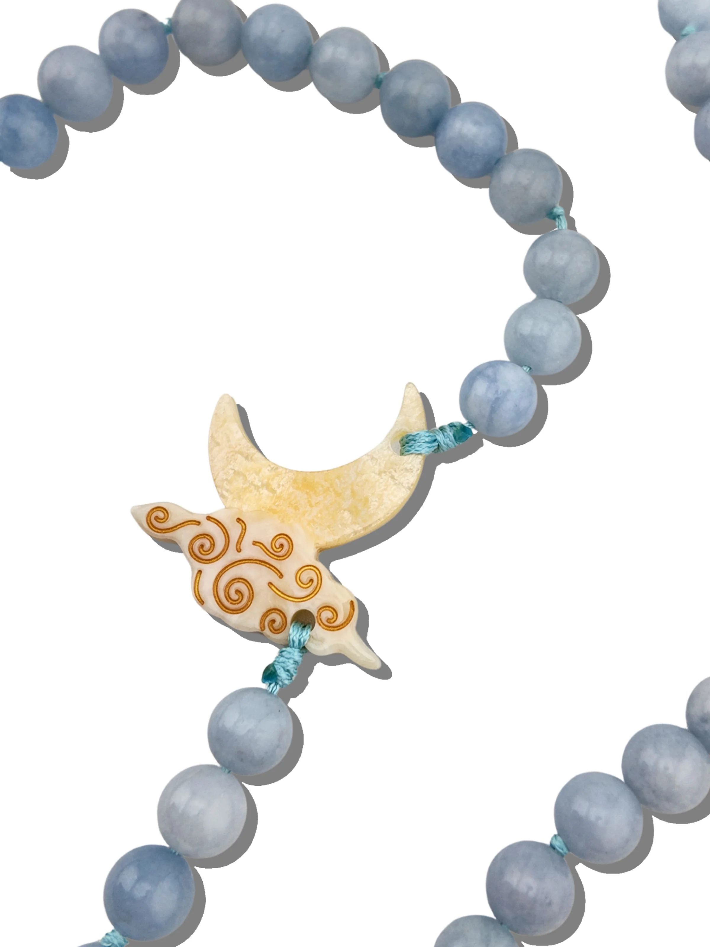 Hand-painted Celestial Moon Bracelet Phone Chain - Image 3