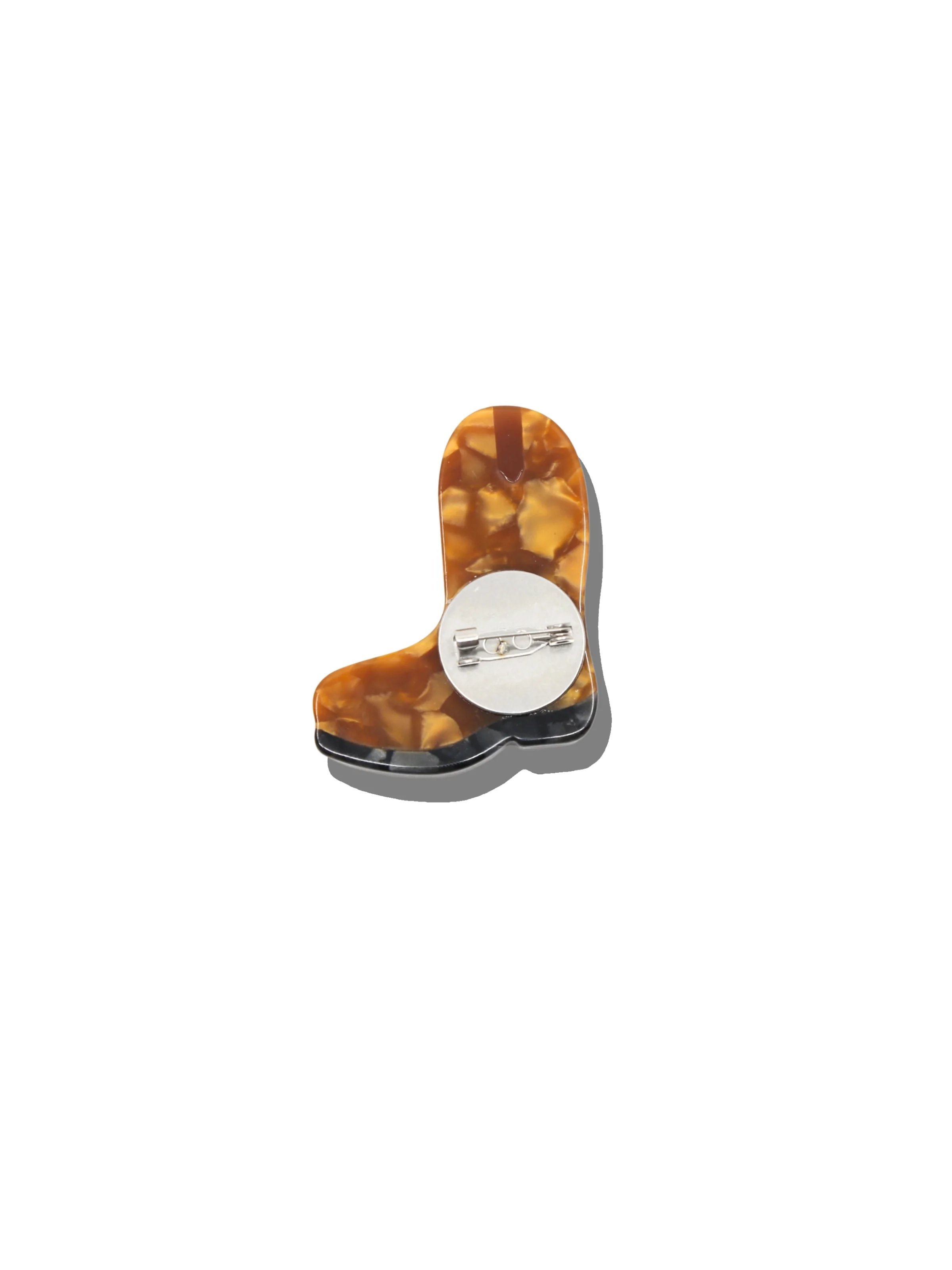 Hand-painted Cowboy Boot Brooch Pin - Image 3