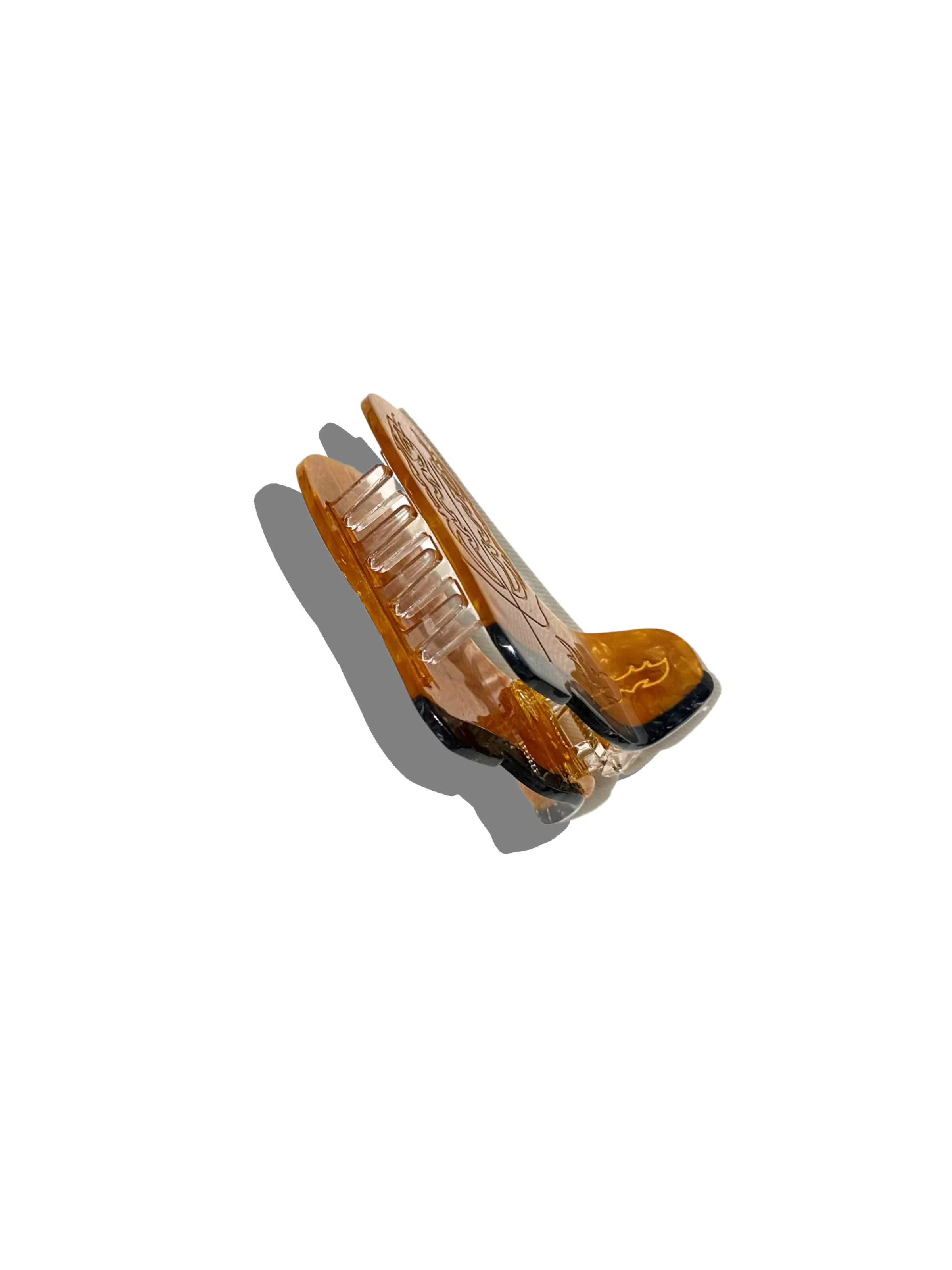 Hand-painted Cowboy Boot Claw Hair Clip | Eco-Friendly - Image 3