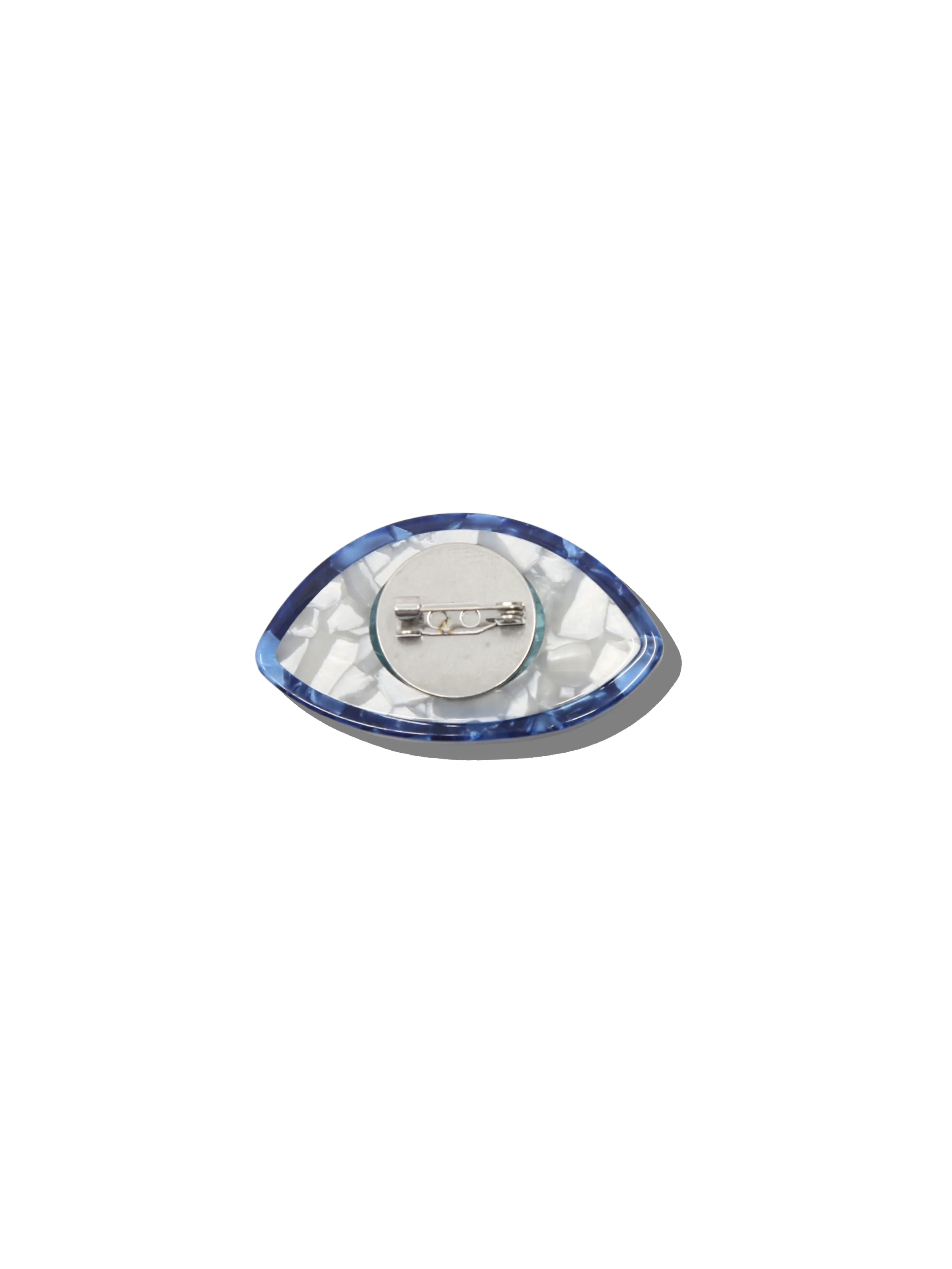 Hand-painted Evil Eye Brooch Pin - Image 3