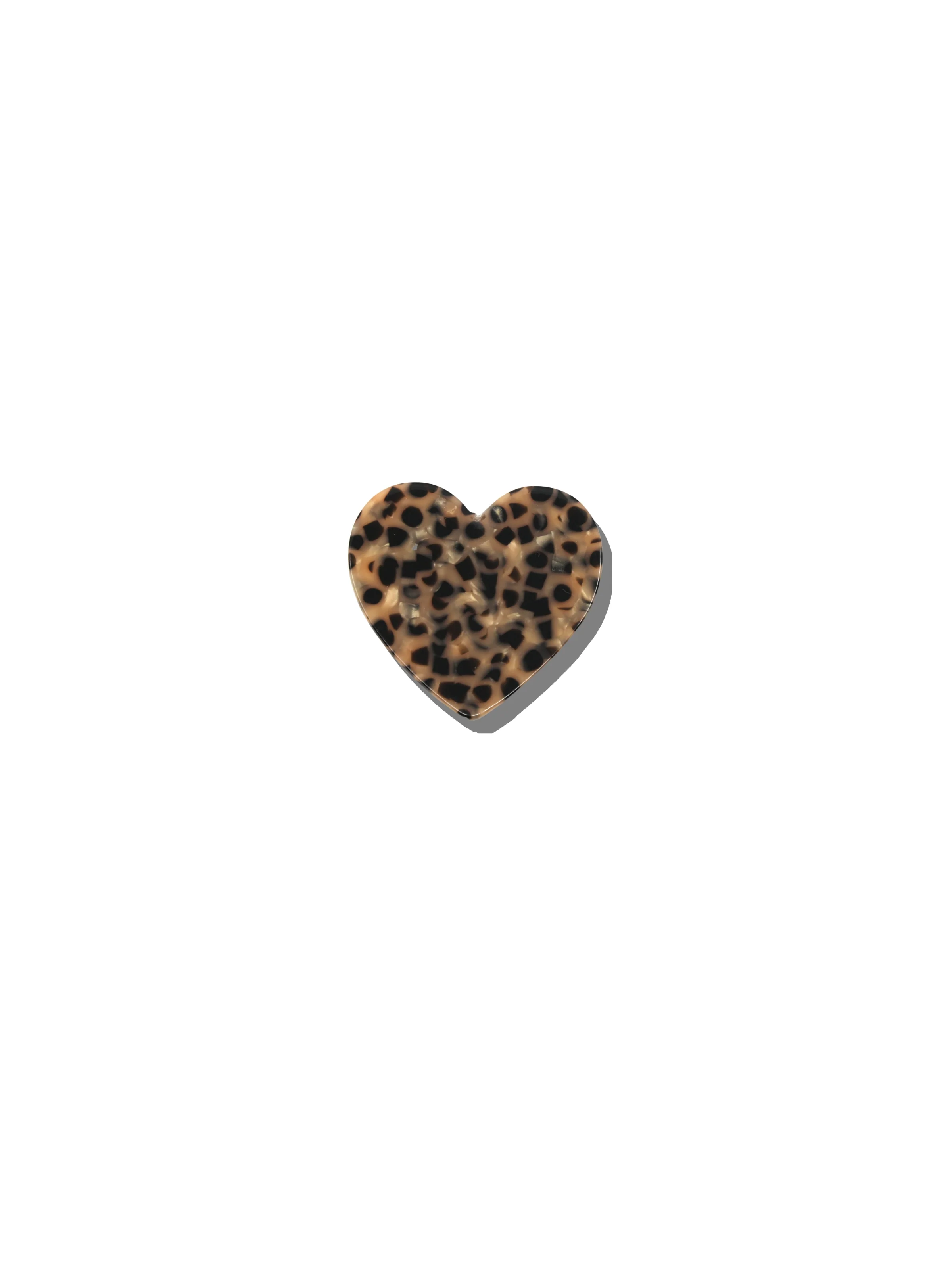 Hand-painted Heart Brooch Pin - Image 3