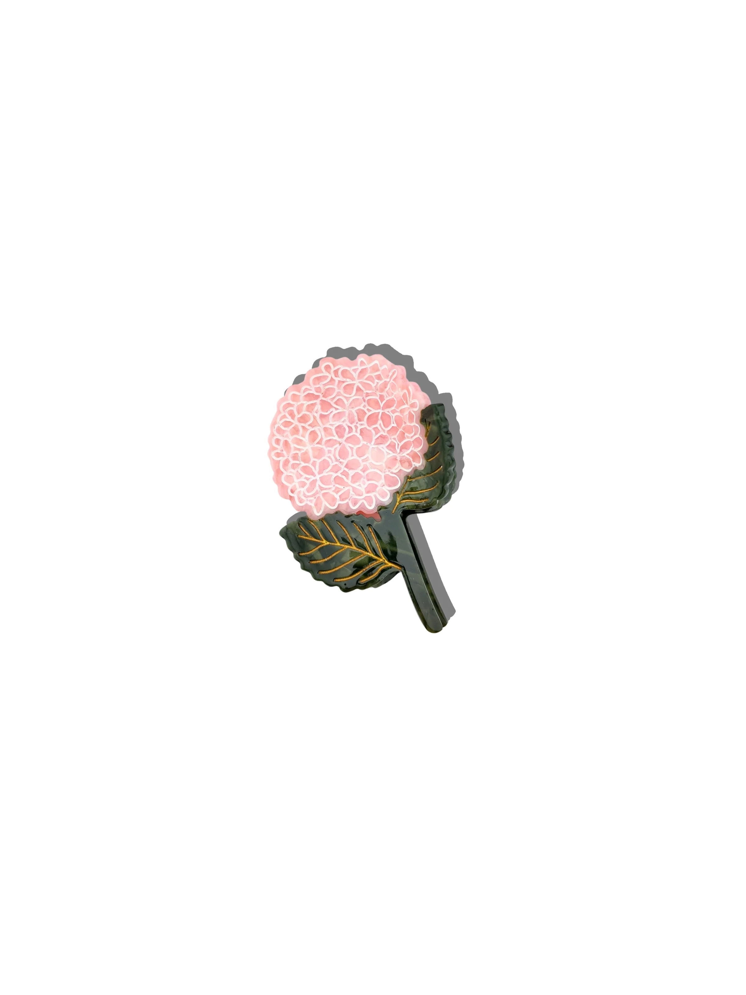 Hand-painted Hydrangea Claw Hair Clip | Eco-Friendly - Image 3