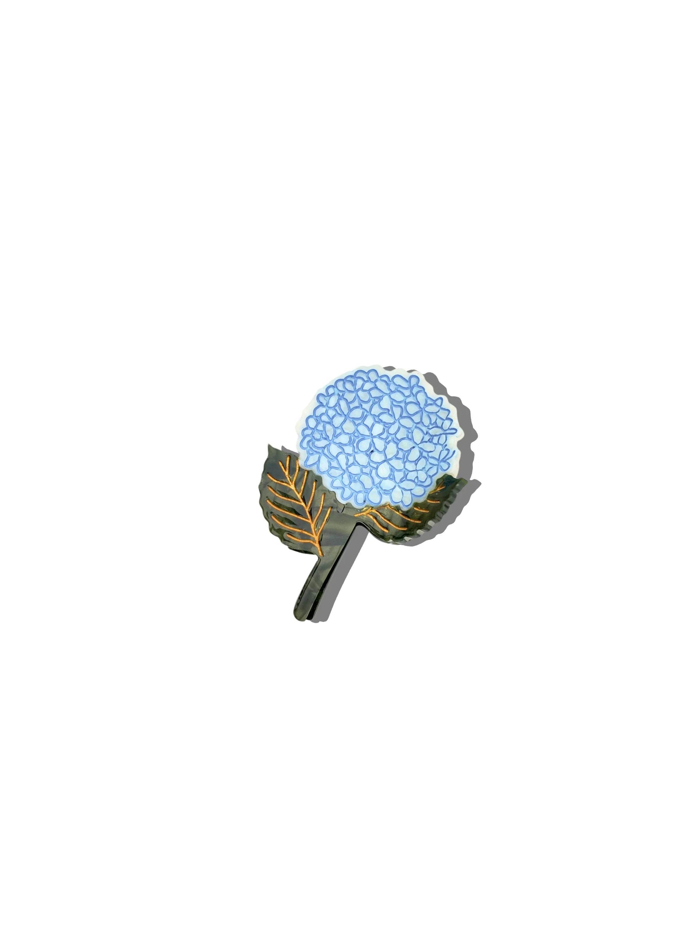 Hand-painted Hydrangea Claw Hair Clip | Eco-Friendly - Image 5