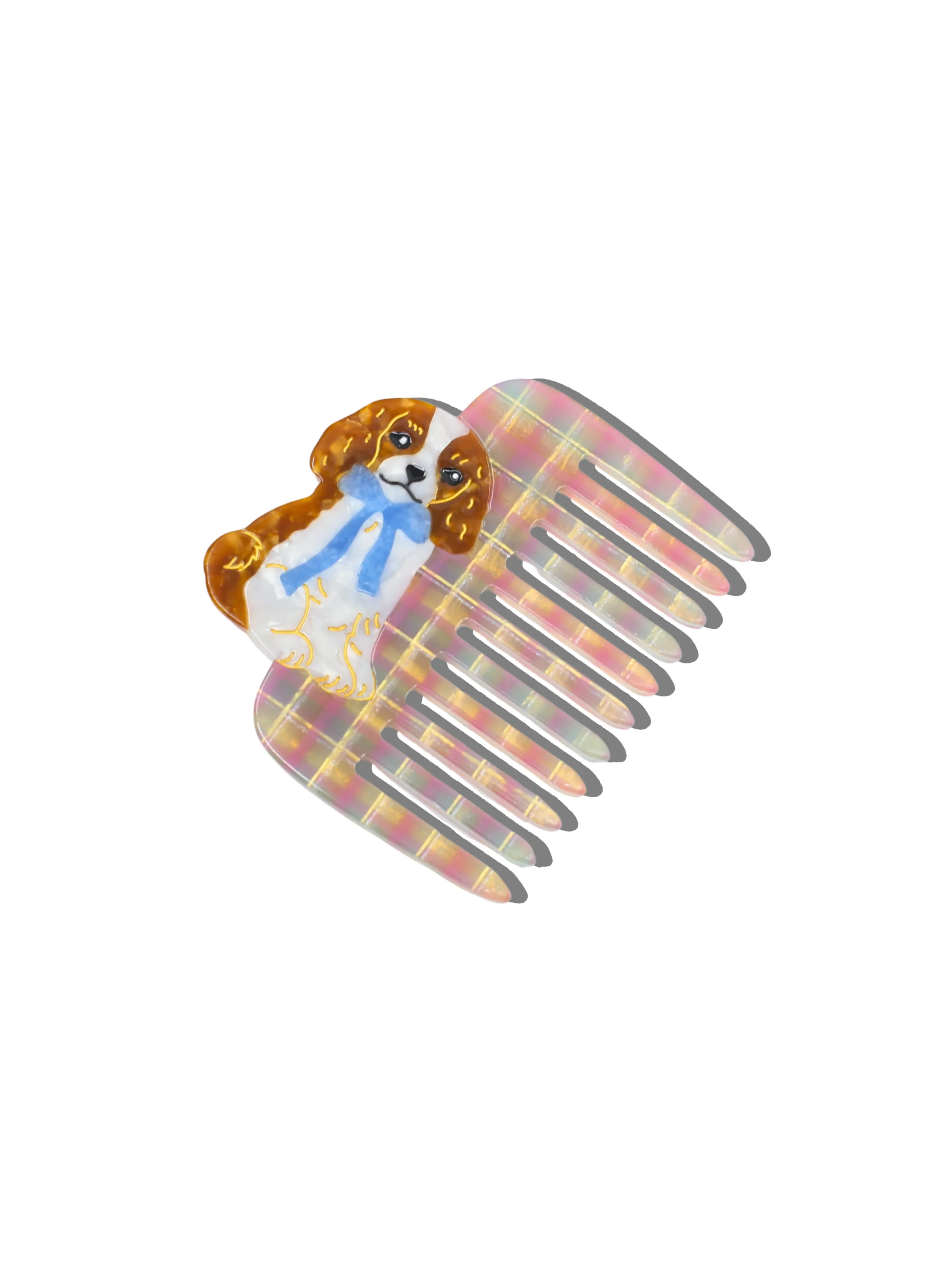 Hand-painted King Charles Pocket Comb | Eco-Friendly