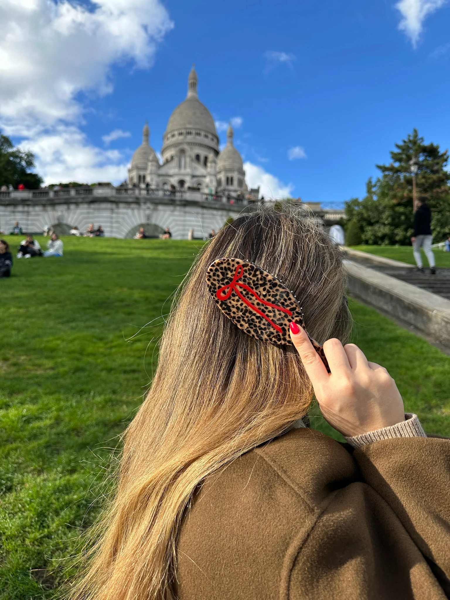 Hand-painted Leopard Bow Amazing Hair Day Brush | Eco-Friendly - Image 4