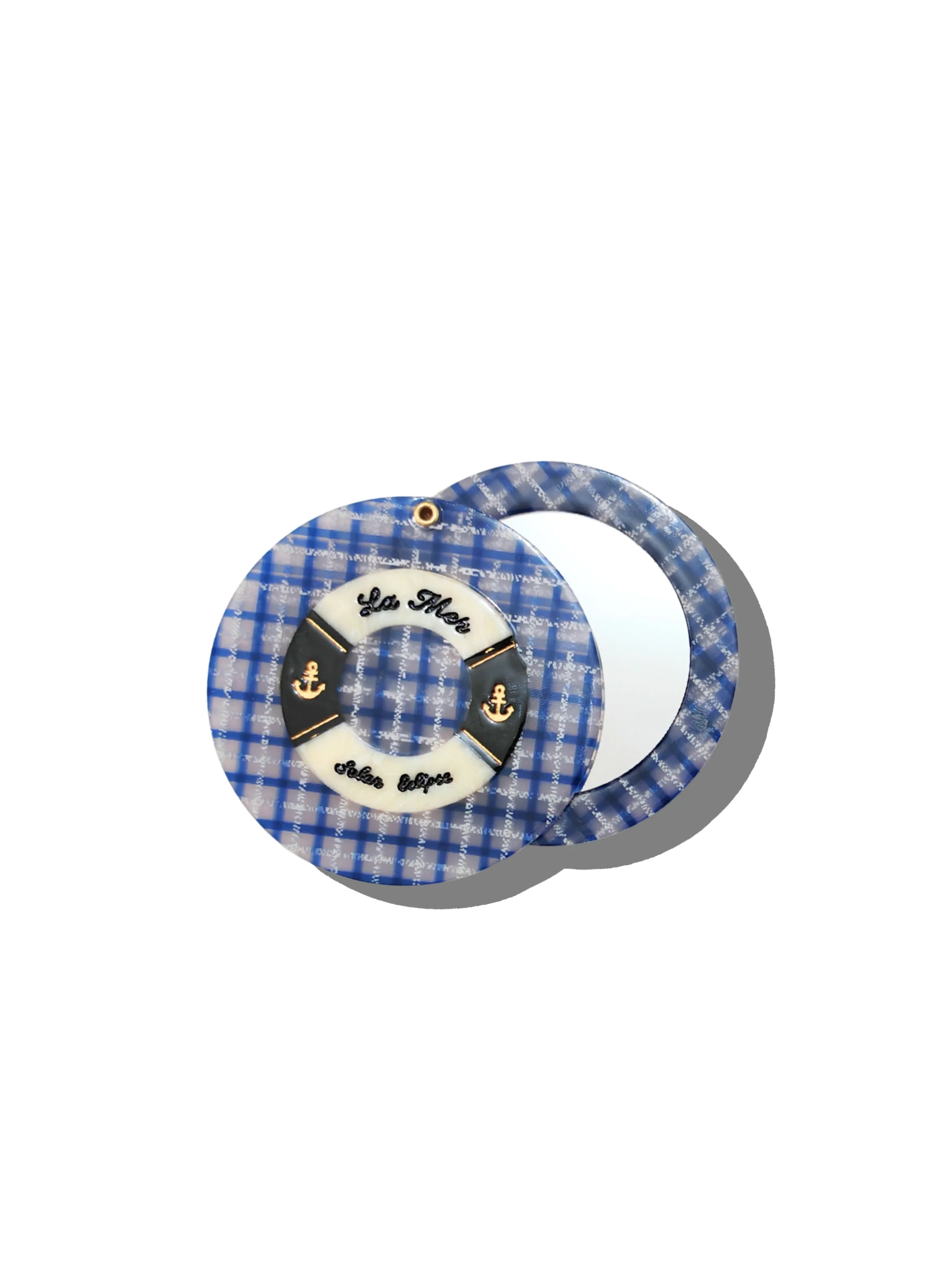 Hand-painted Lifesaver Compact Mirror | Eco-Friendly