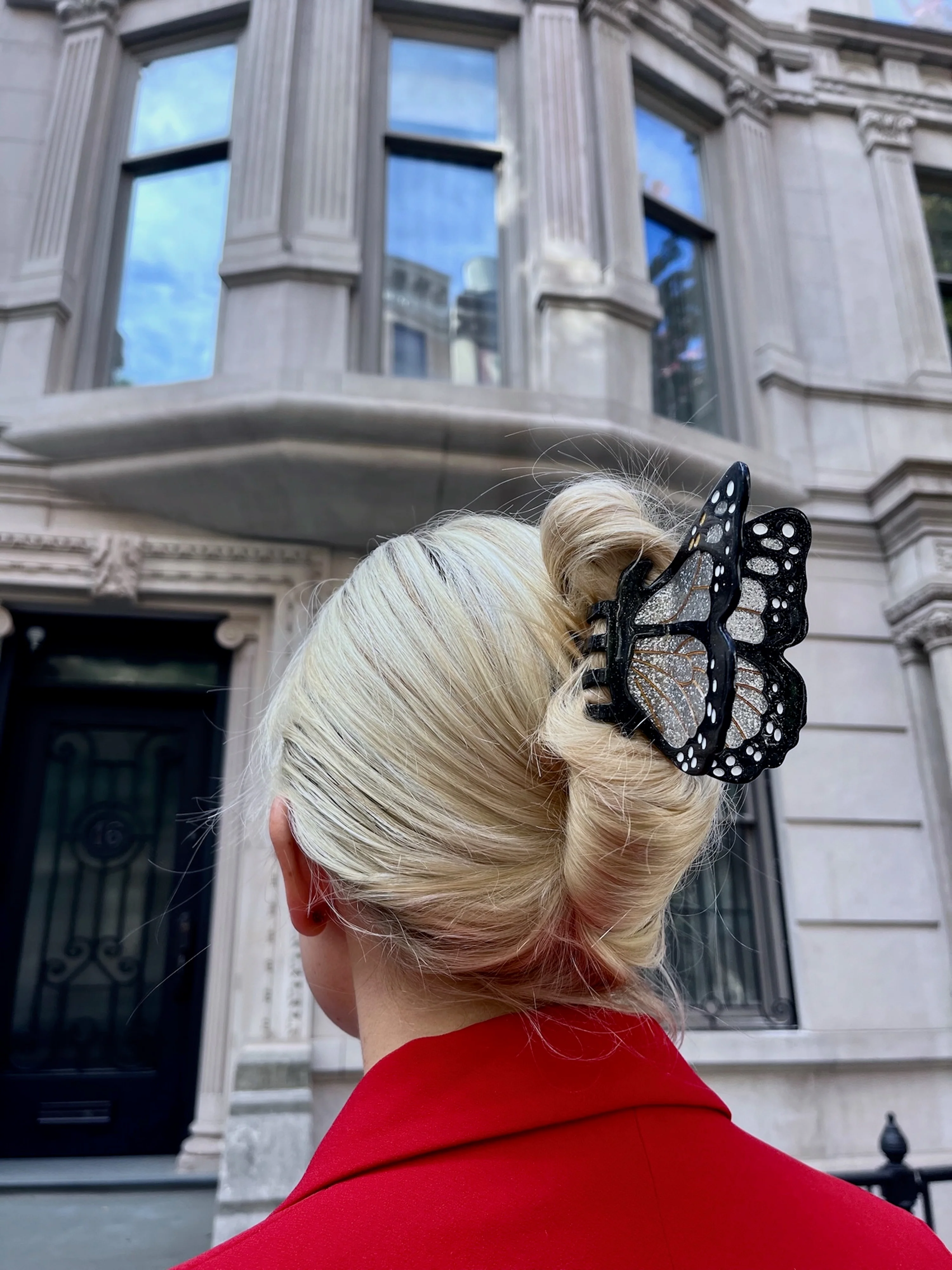 Hand-painted Lucky Monarch Butterfly Claw Hair Clip | Eco-Friendly - Image 10