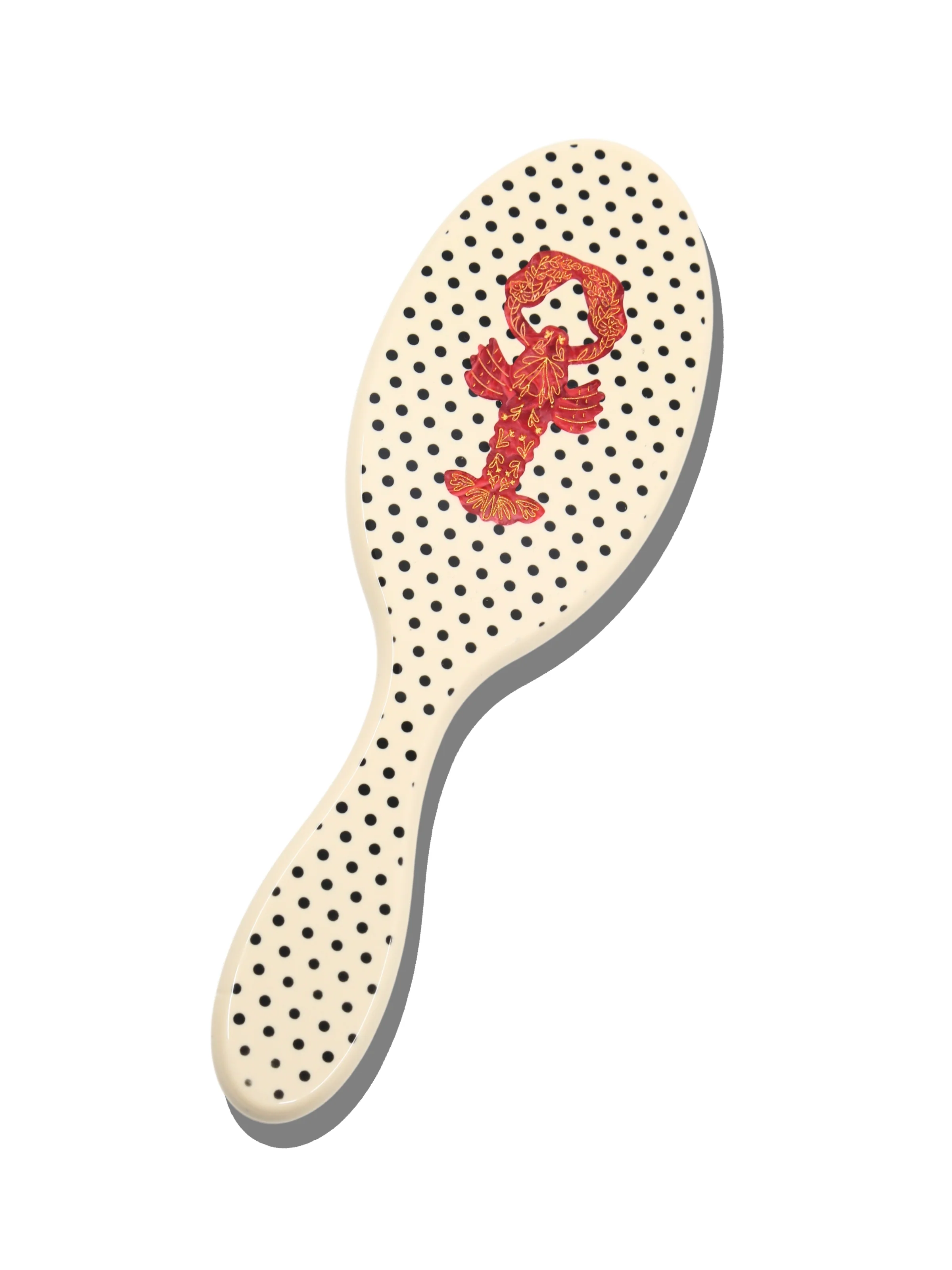 Hand-painted Lobster Amazing Hair Day Brush | Eco-Friendly