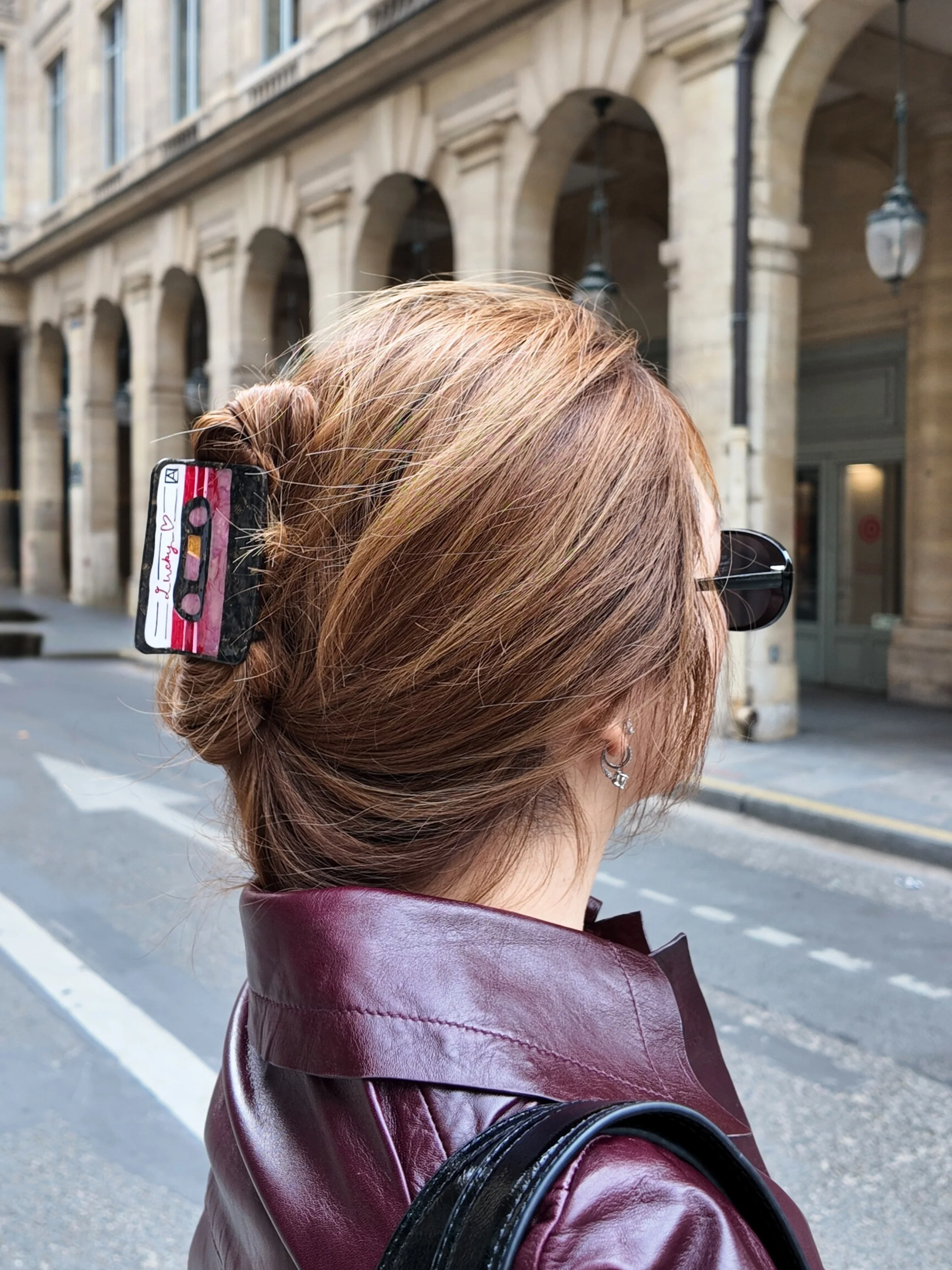 Hand-painted Lucky Cassette Claw Hair Clip | Eco-Friendly - Image 3