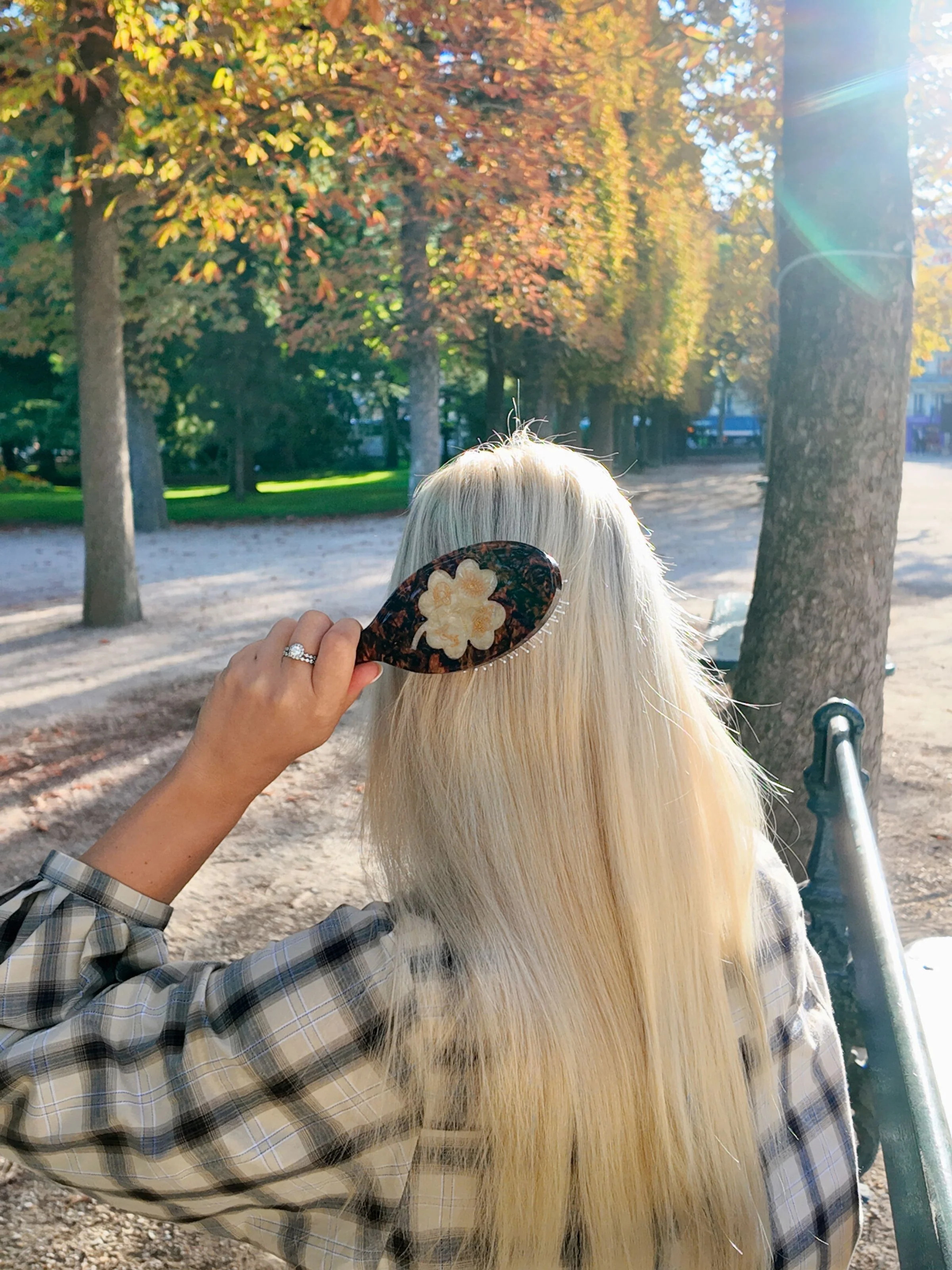 Hand-painted Lucky Clover Amazing Hair Day Brush | Eco-Friendly - Image 5