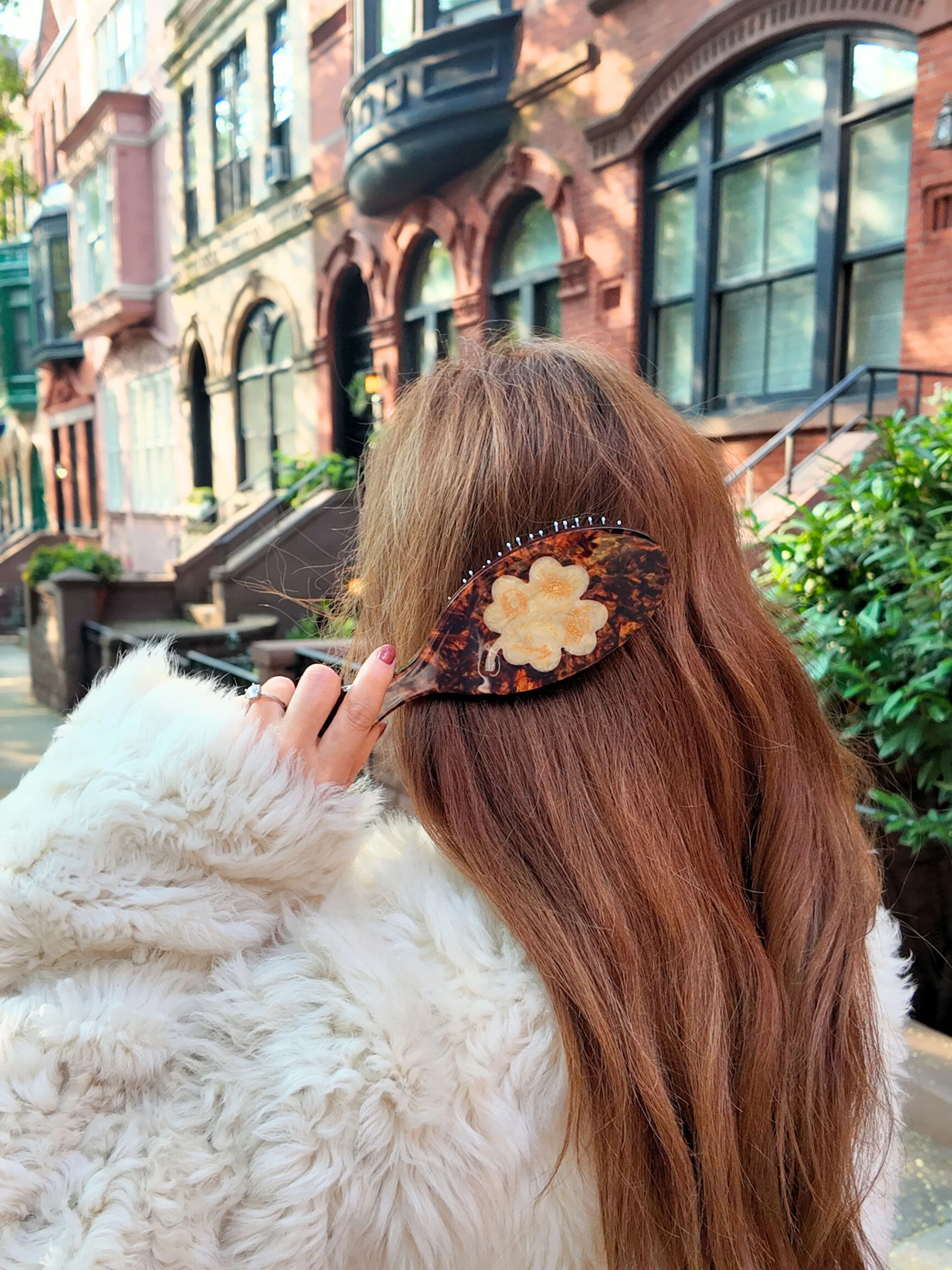 Hand-painted Lucky Clover Amazing Hair Day Brush | Eco-Friendly - Image 6