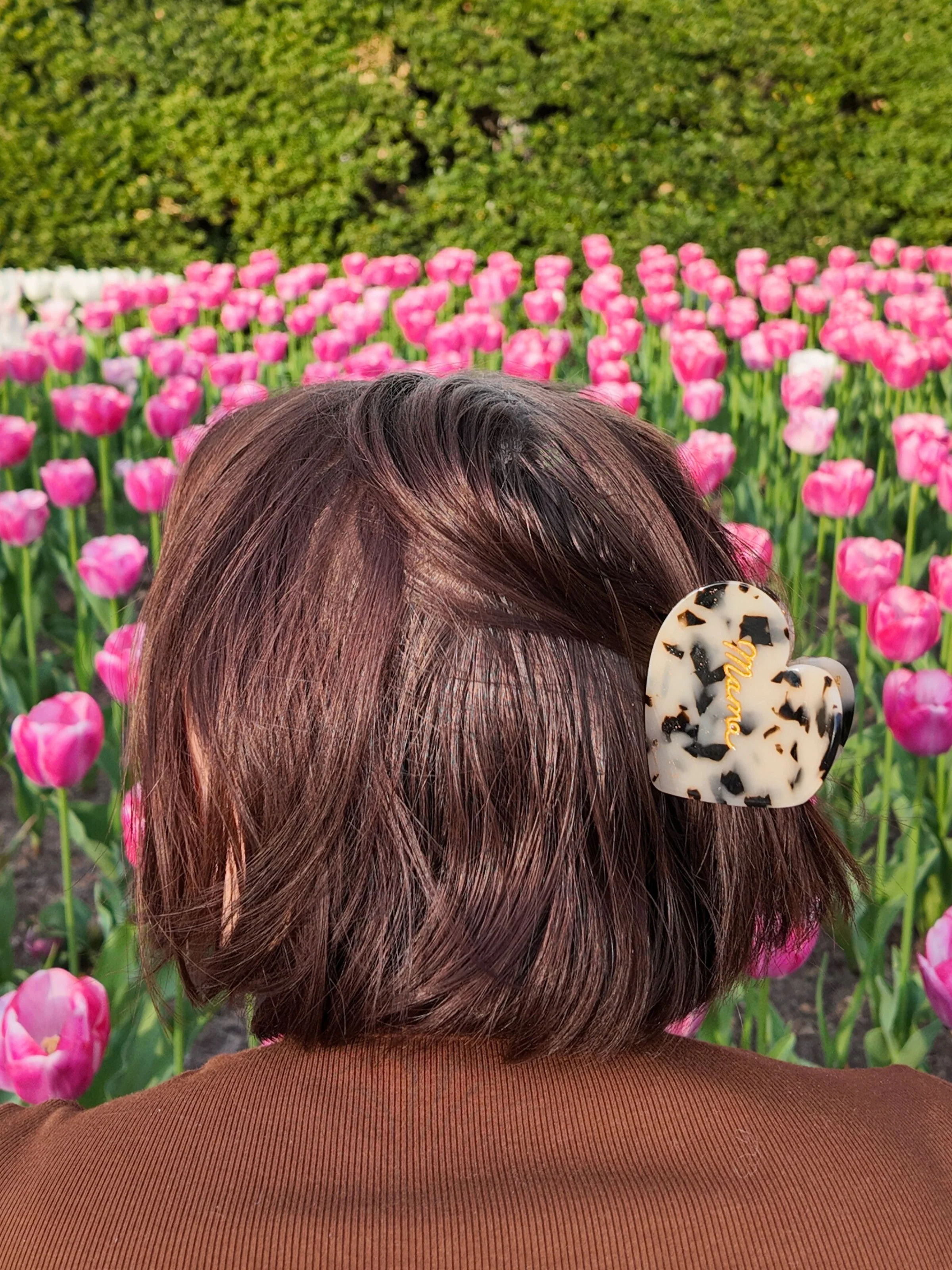 Hand-Painted Mama Heart Acetate Claw Hair Clip | Eco-Friendly - Image 16