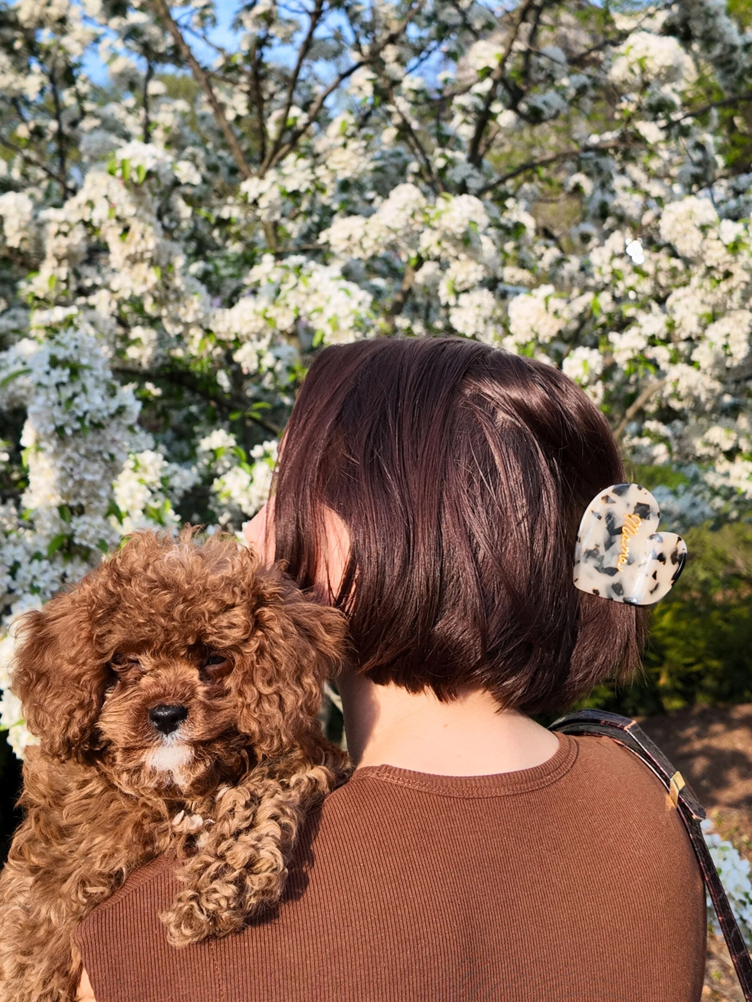 Hand-Painted Mama Heart Acetate Claw Hair Clip | Eco-Friendly - Image 2