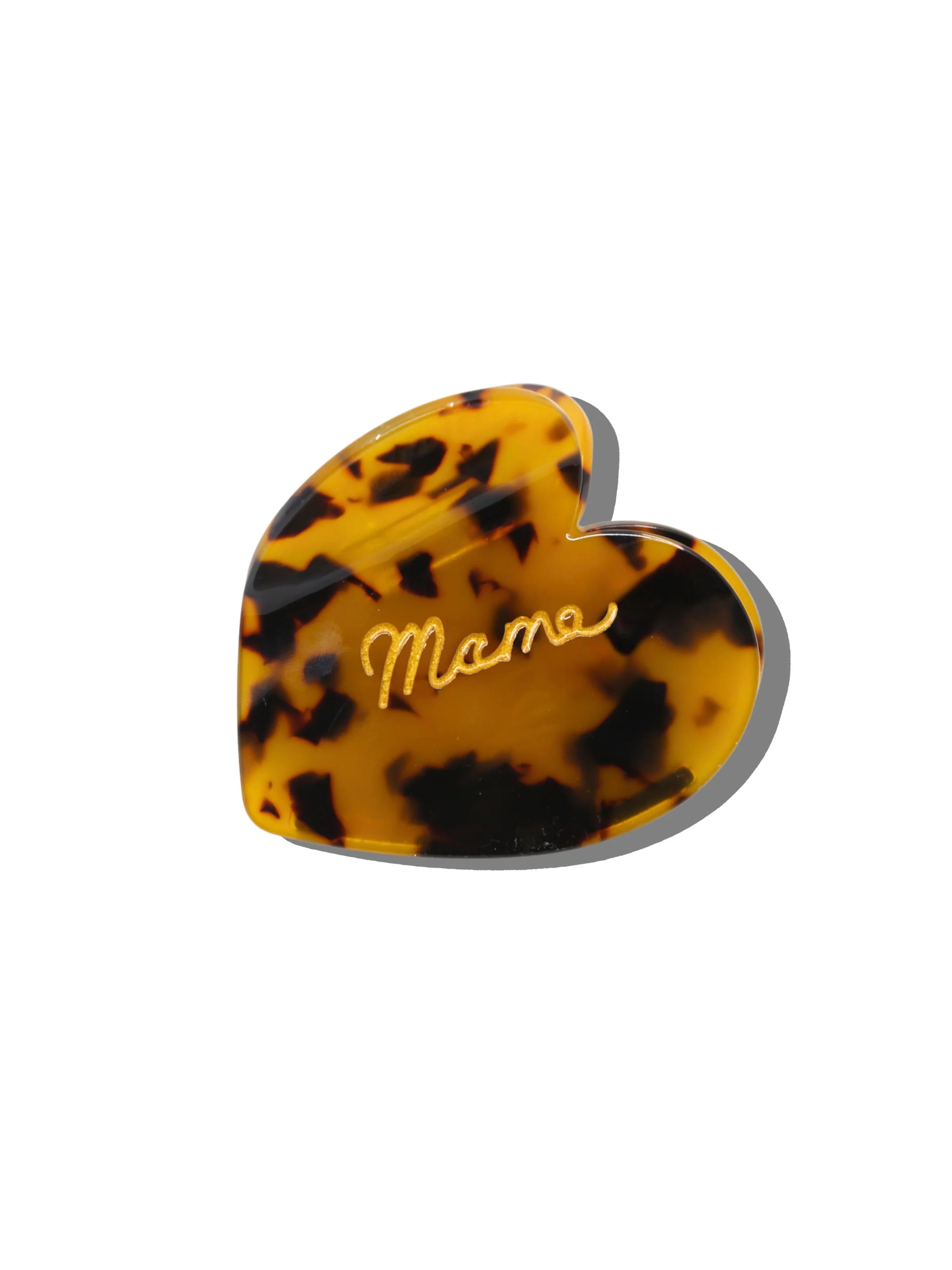 Hand-Painted Mama Heart Acetate Claw Hair Clip | Eco-Friendly - Image 3