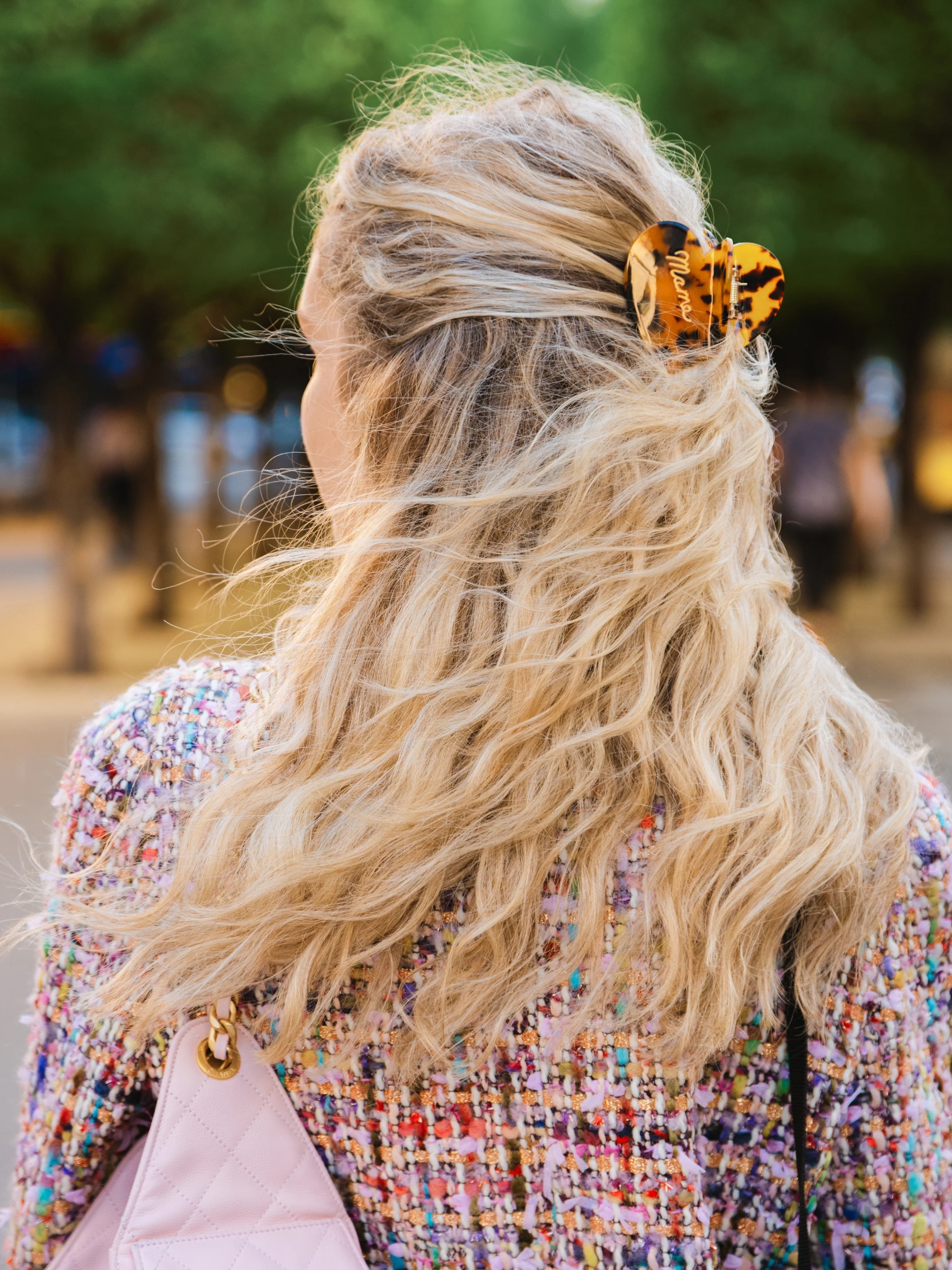 Hand-Painted Mama Heart Acetate Claw Hair Clip | Eco-Friendly - Image 5