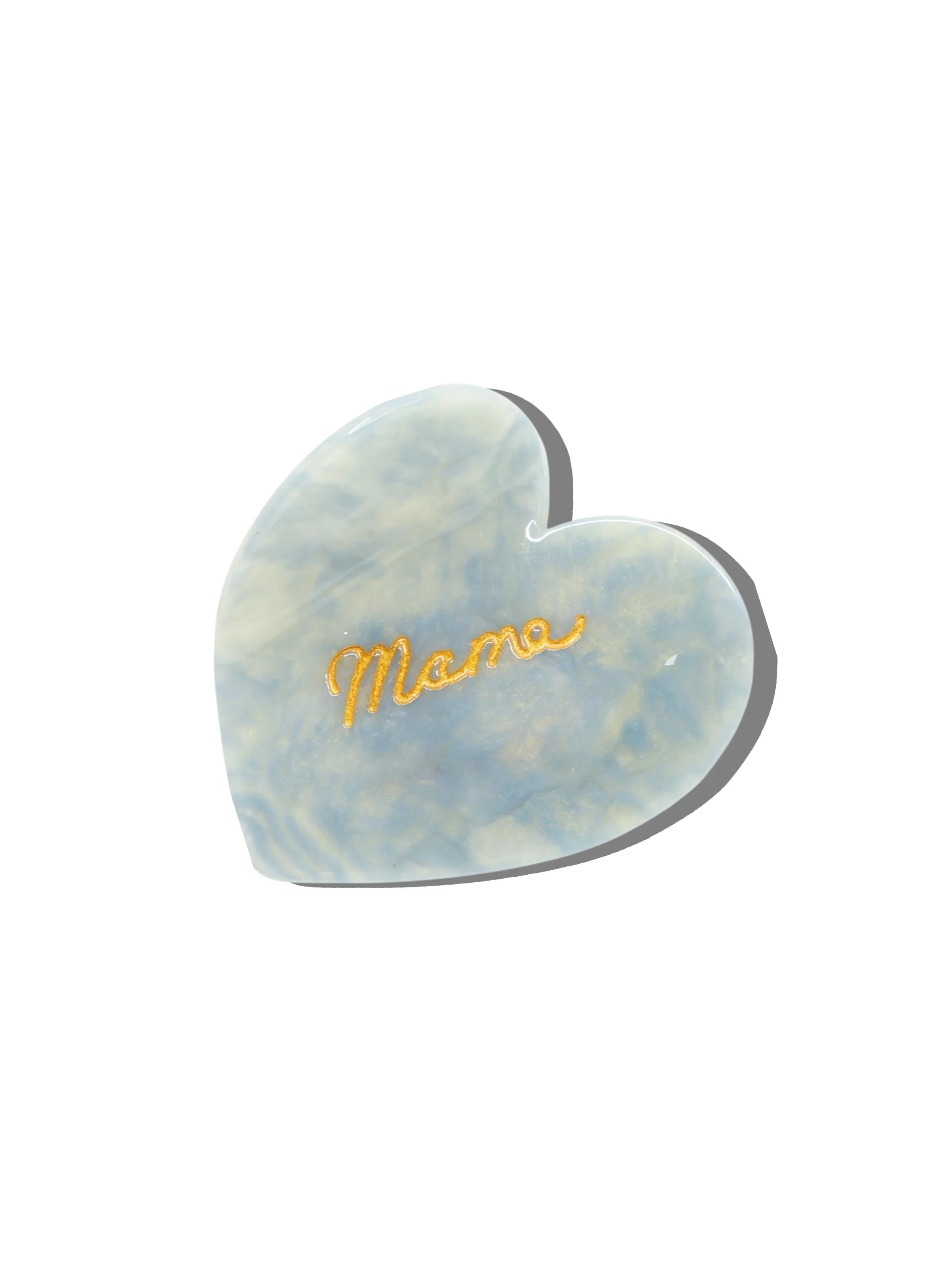 Hand-Painted Mama Heart Acetate Claw Hair Clip | Eco-Friendly - Image 7