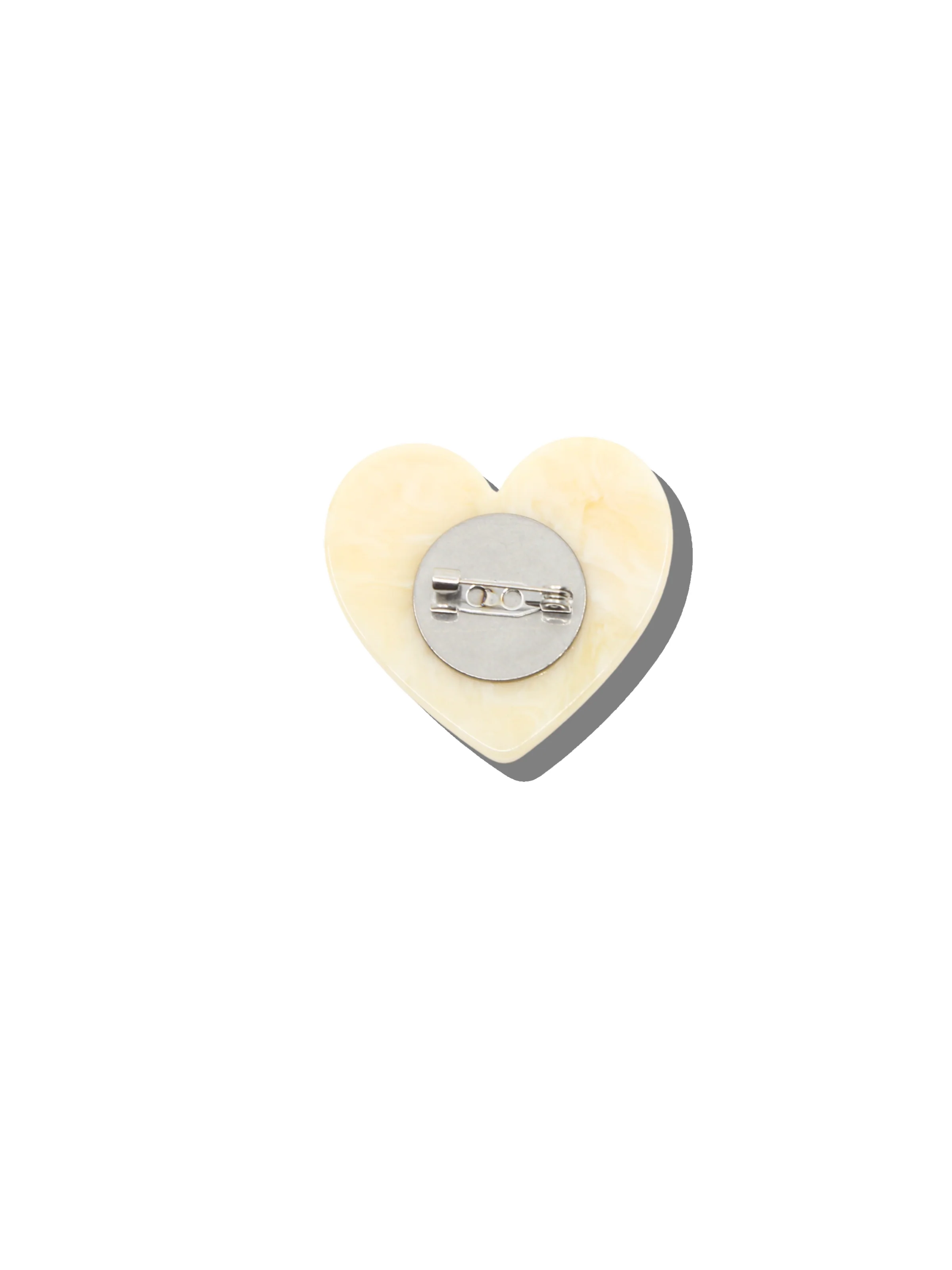 Hand-painted Mama Heart Brooch Pin - Image 3