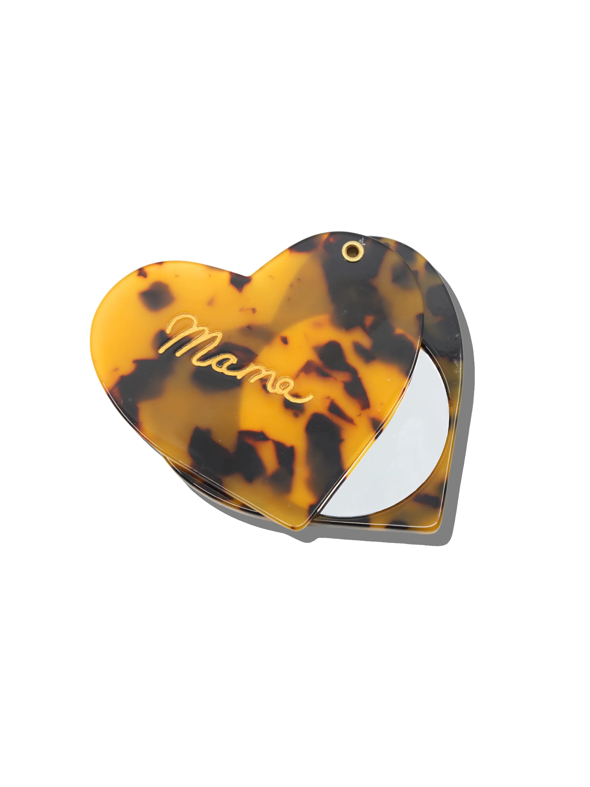 Hand-painted Mama Heart Compact Mirror - Image 3
