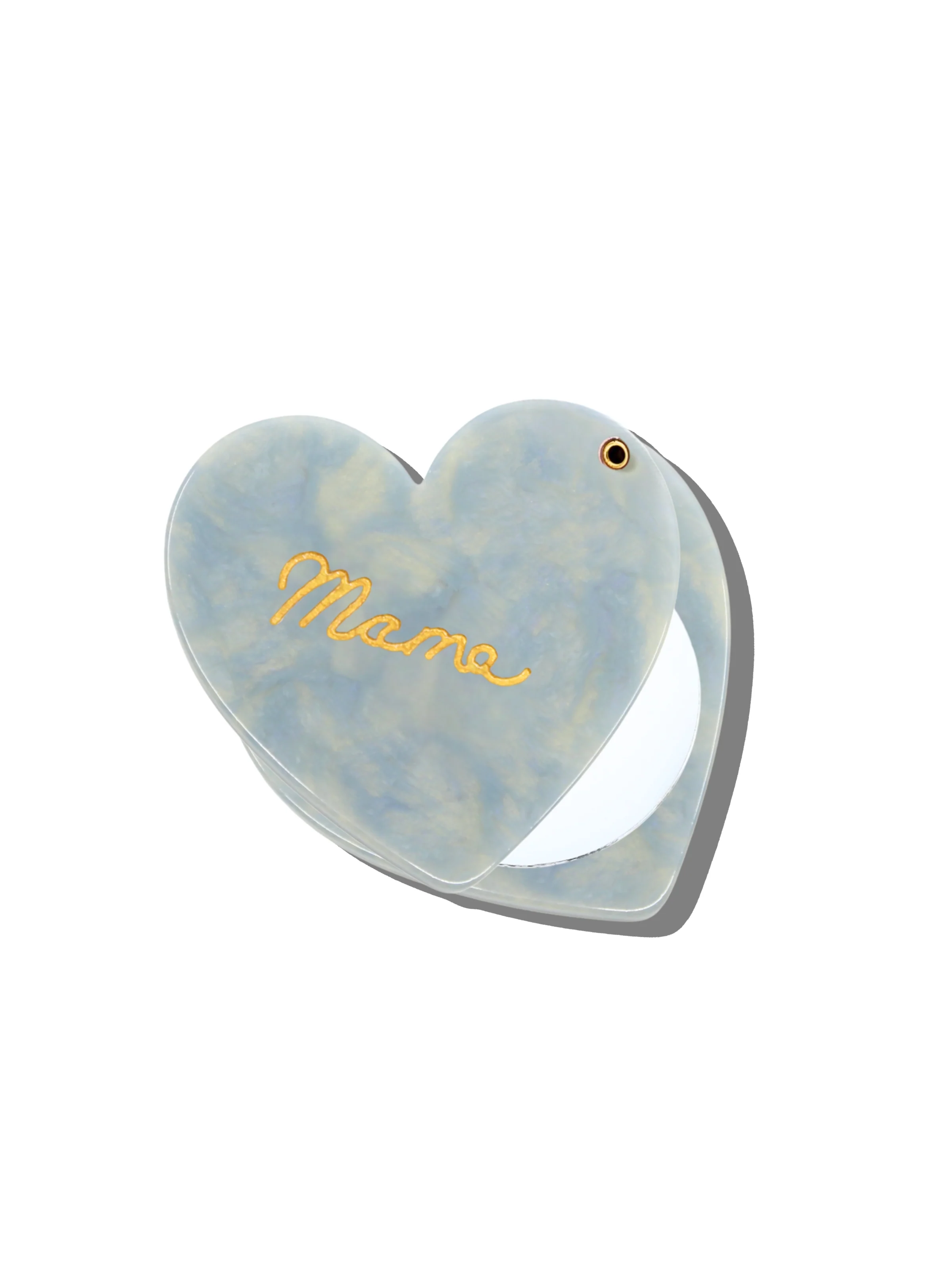 Hand-painted Mama Heart Compact Mirror - Image 6