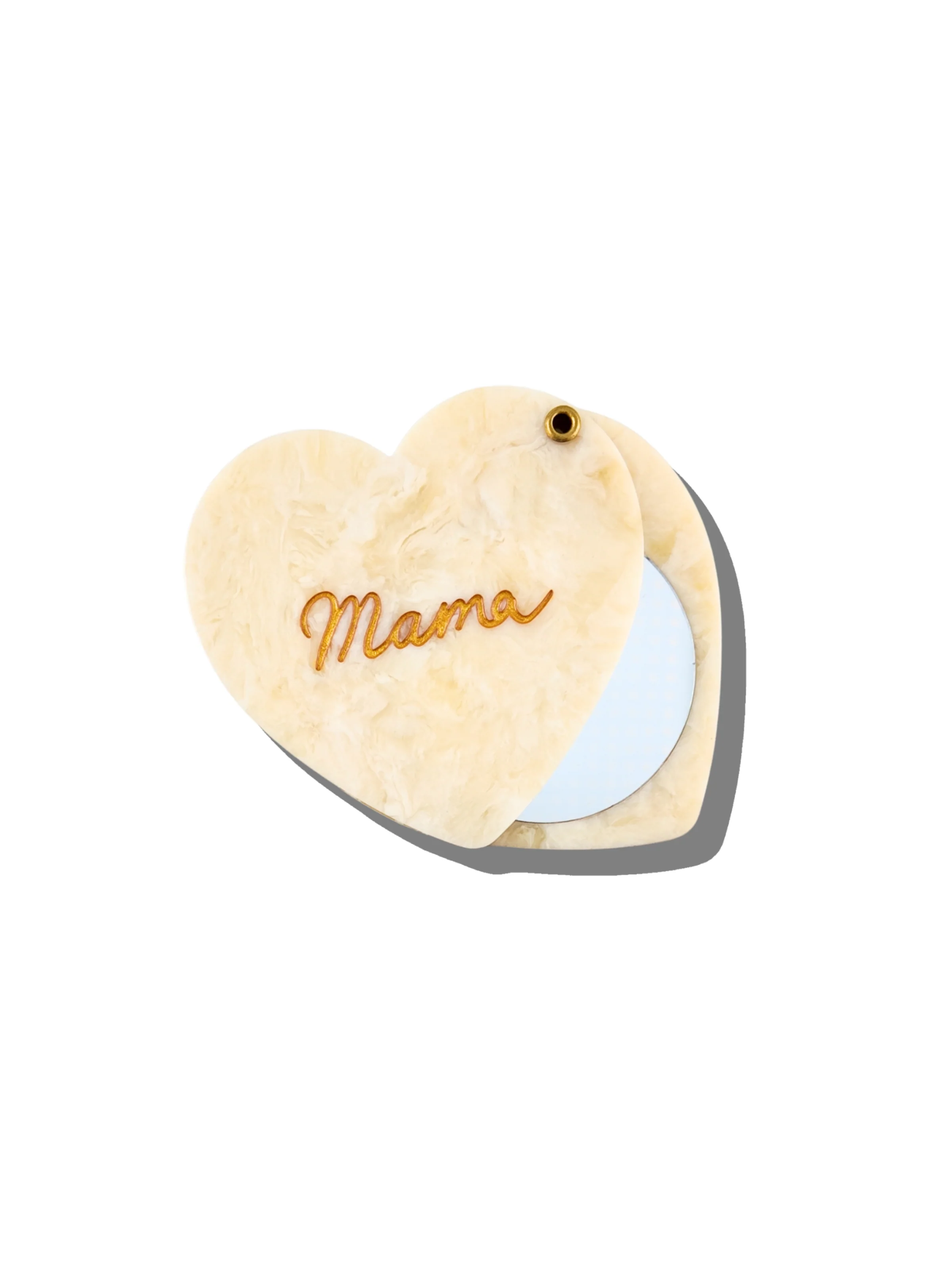 Hand-painted Mama Heart Compact Mirror - Image 8