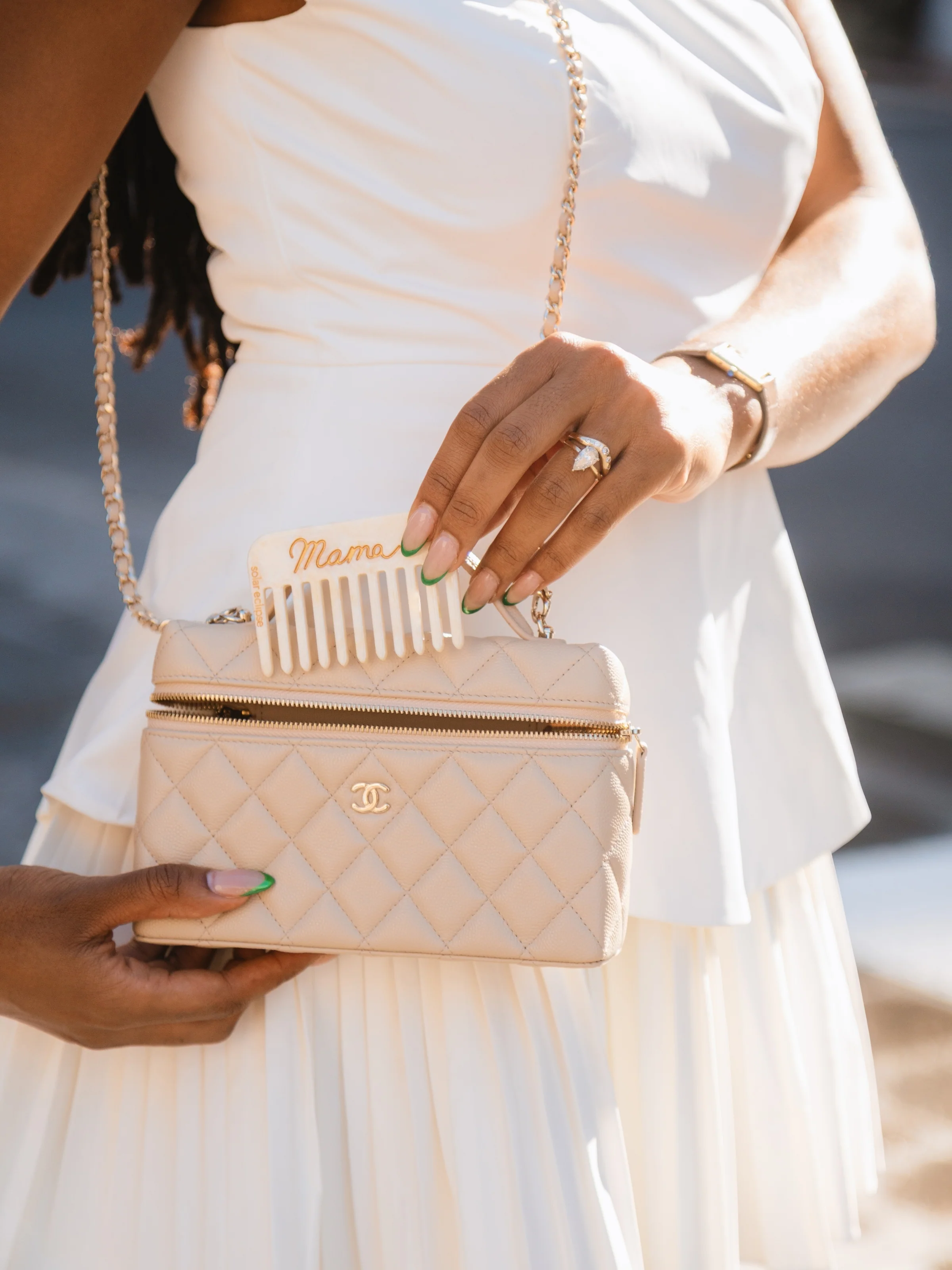 Hand-painted Mama Pocket Comb | Eco-Friendly - Image 2