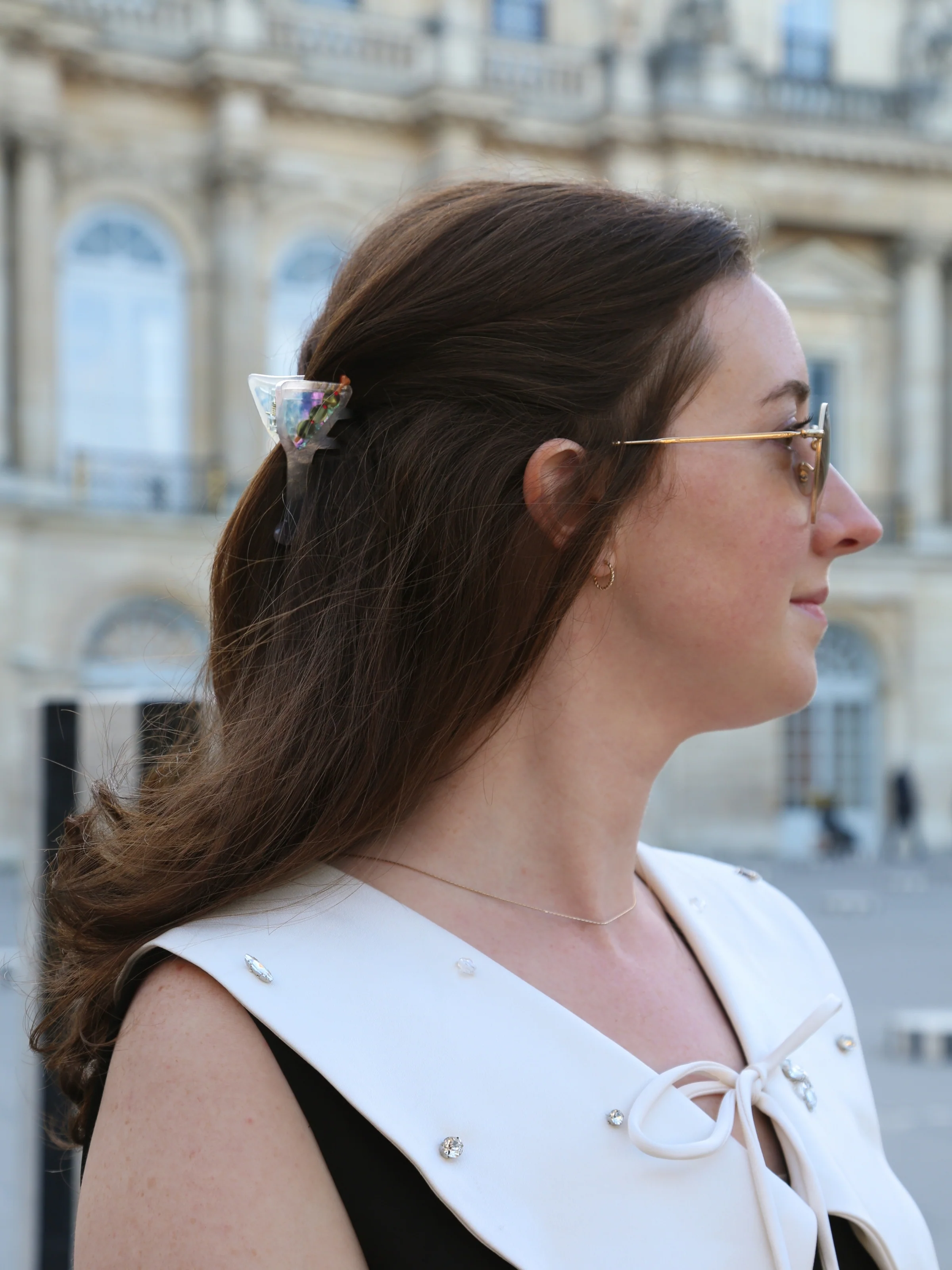 Hand-painted Martini Claw Hair Clip | Eco-Friendly - Image 3