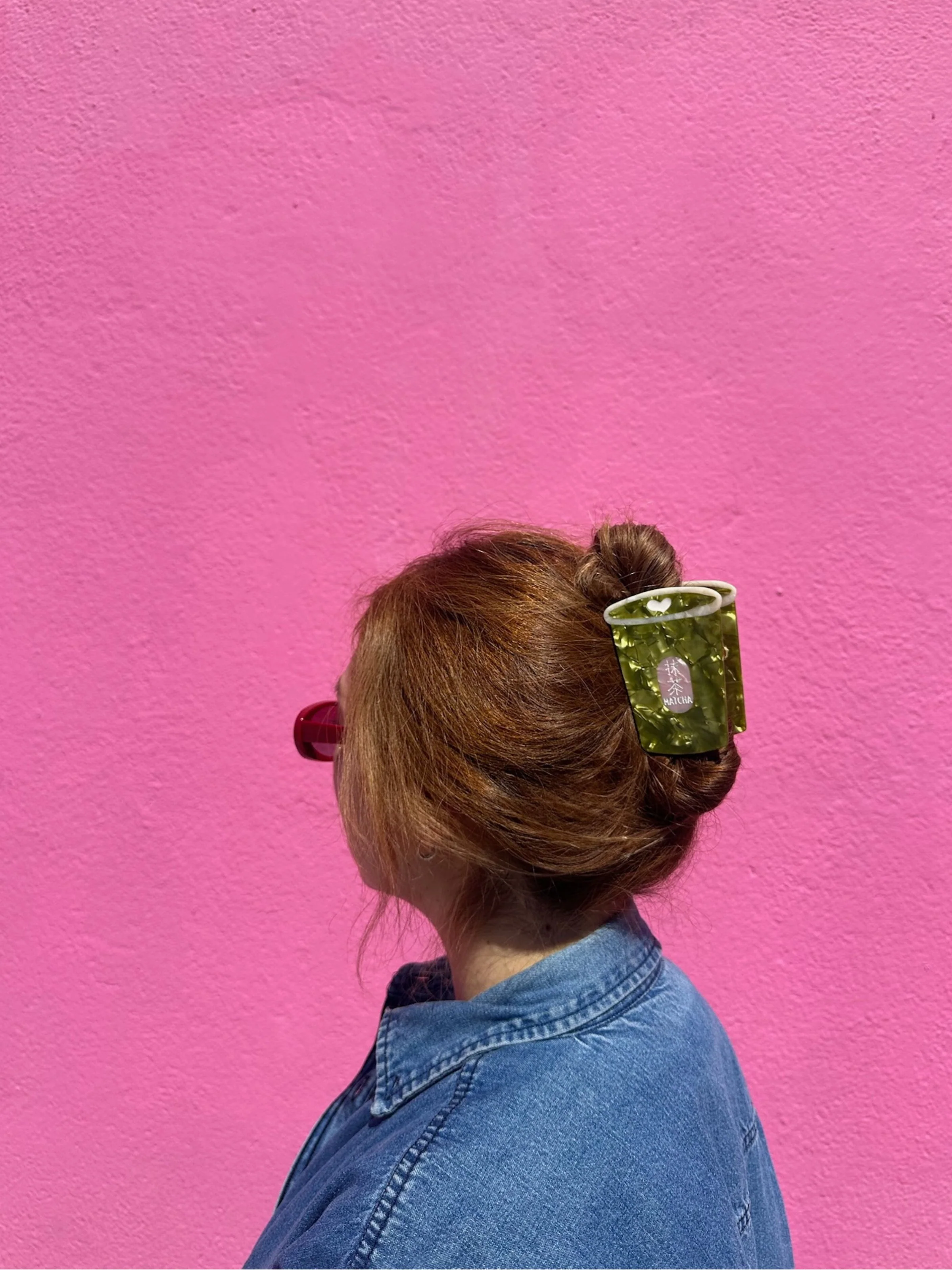 Hand-painted Matcha Claw Hair Clip | Eco-Friendly - Image 2