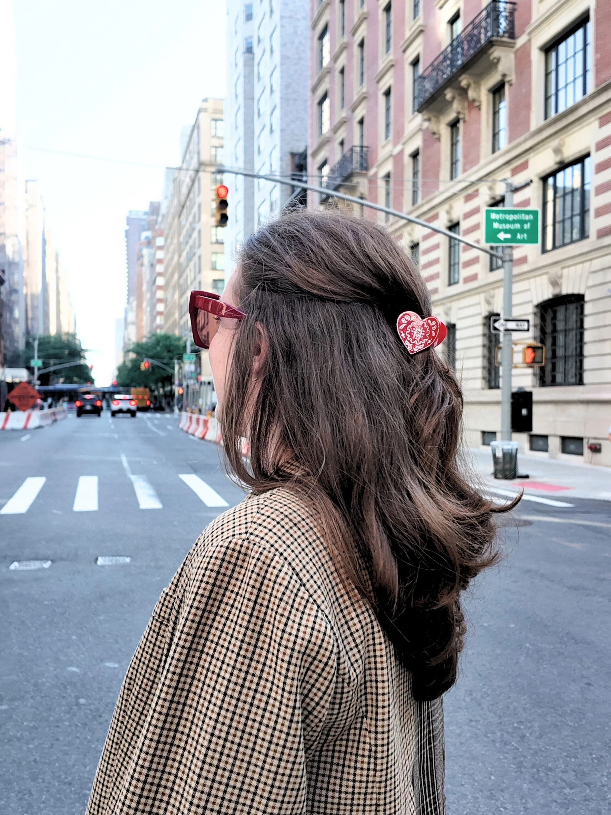 Hand-Painted Mini Paisley Heart Claw Hair Clip | Eco-Friendly - Image 5