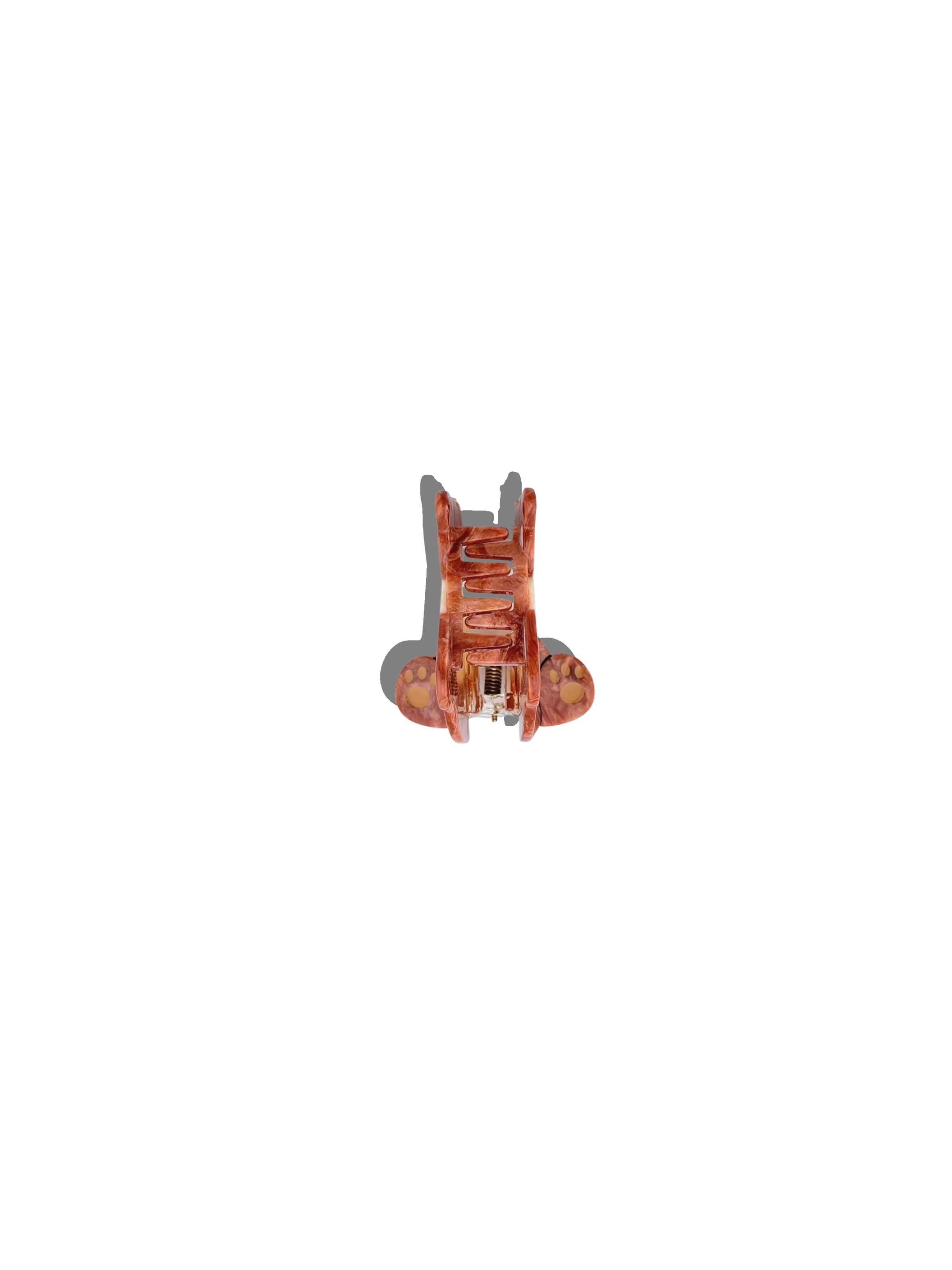 Hand-painted Mini New York Teddy Bear Hair Claw Clip | Eco-Friendly - Image 3