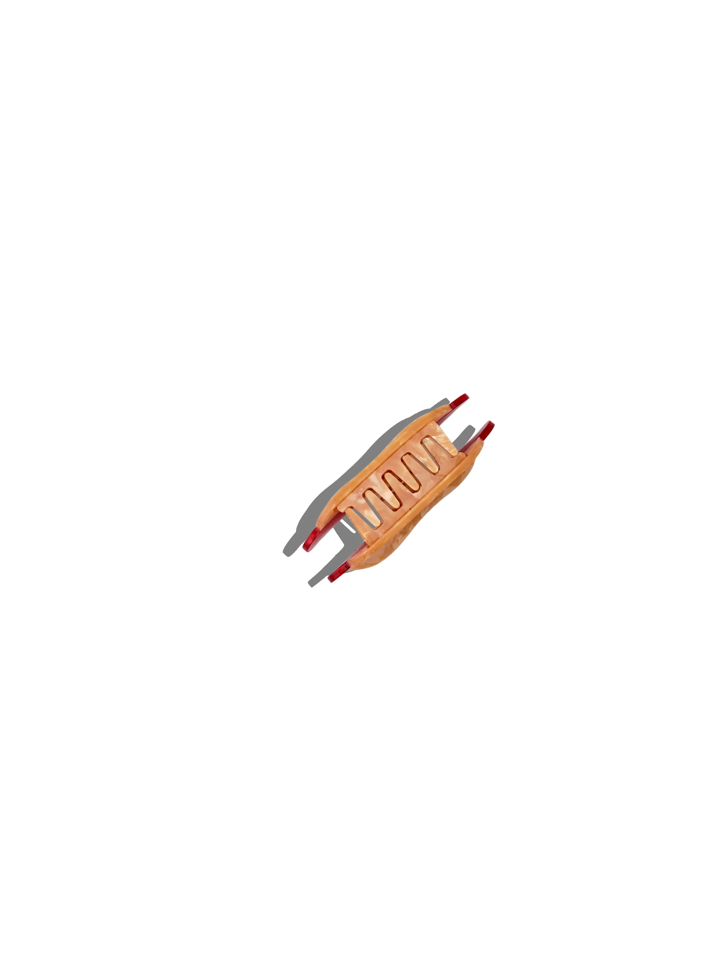 Hand-Painted Mini NYC Hotdog Claw Hair Clip | Eco-Friendly - Image 4