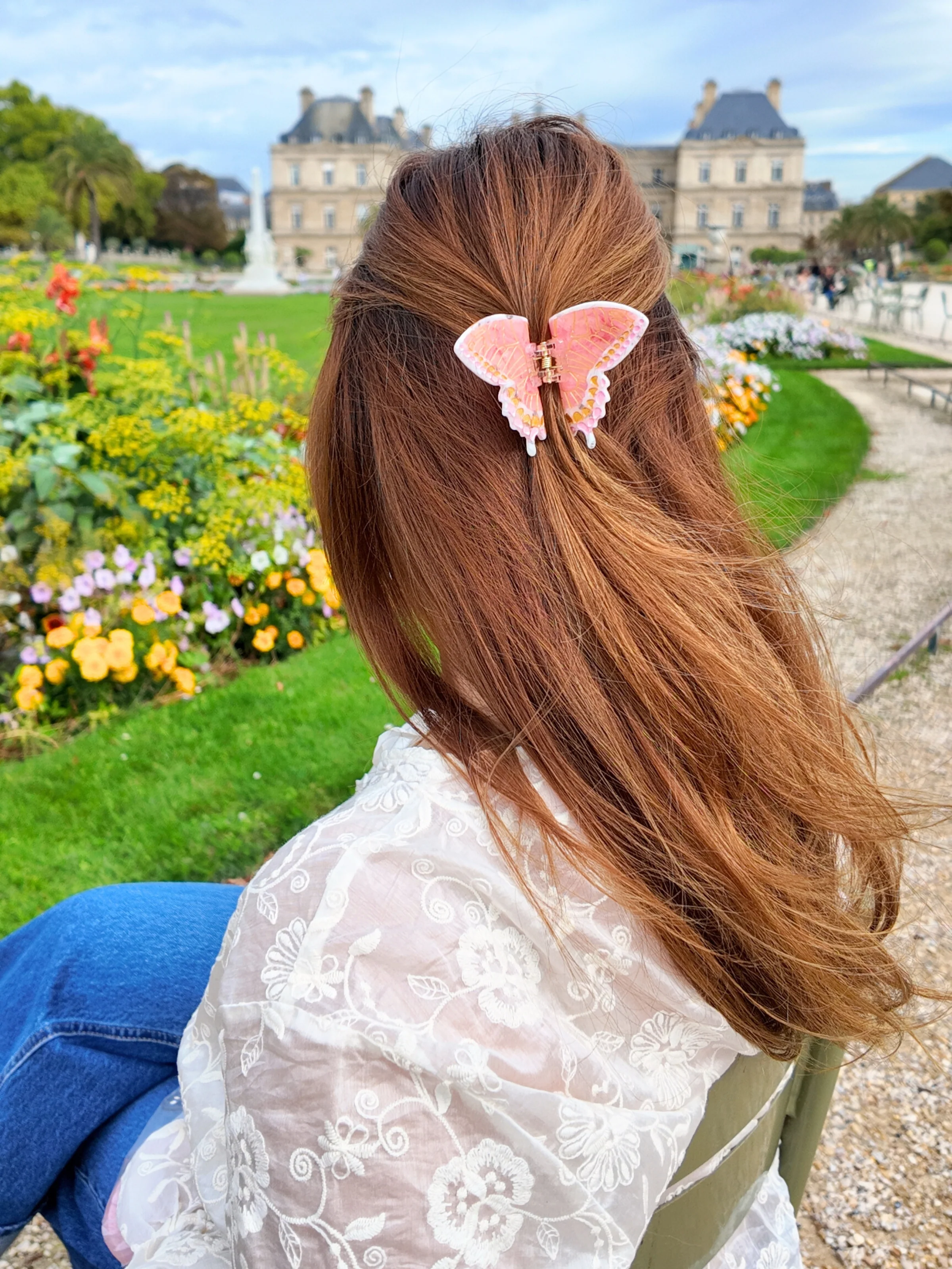 Hand-Painted Mini Swallowtail Butterfly Claw Hair Clip | Eco-Friendly - Limited Edition - Image 2
