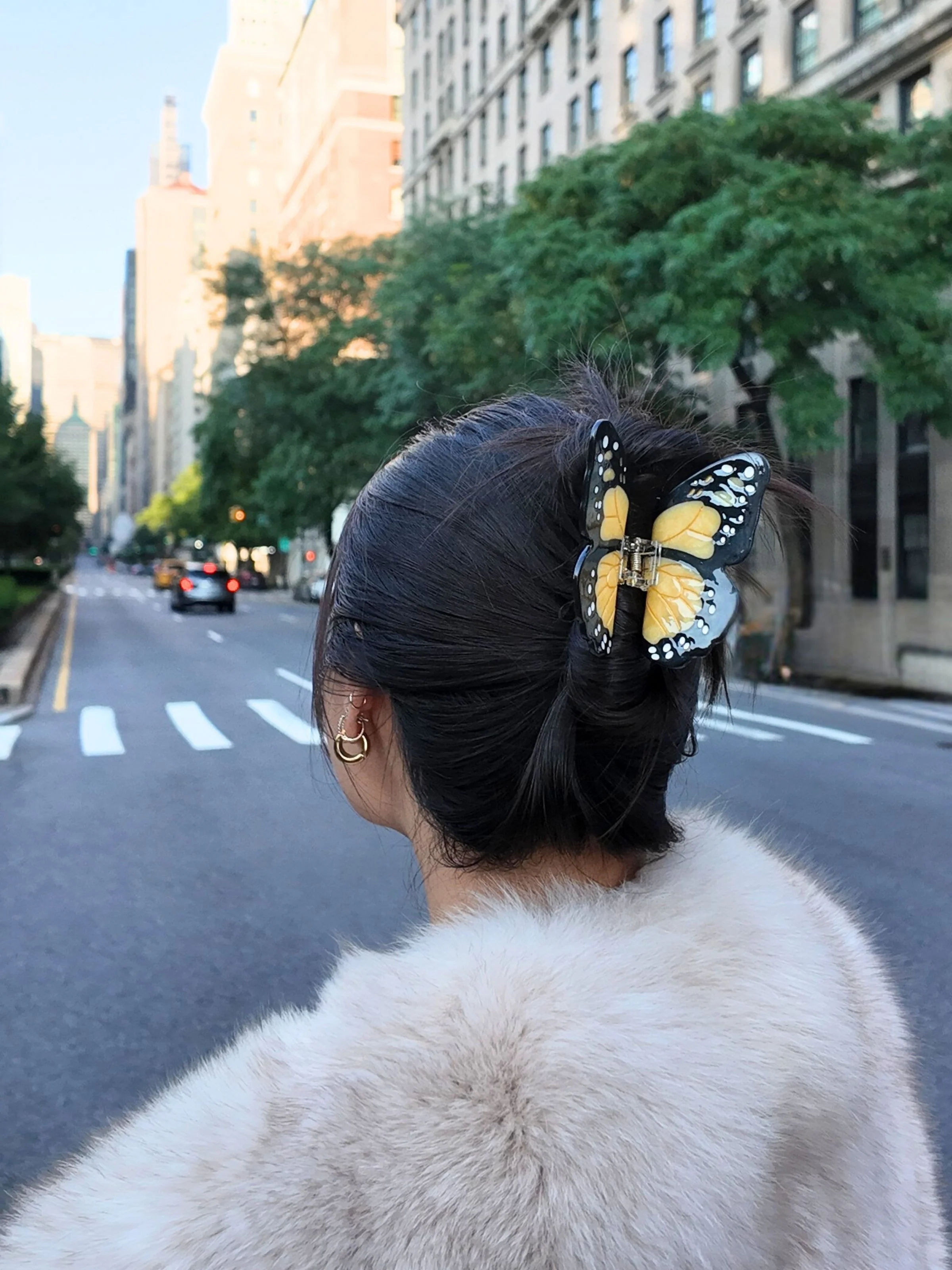 Hand-painted Monarch Butterfly Claw Hair Clip | Eco-Friendly - Image 19