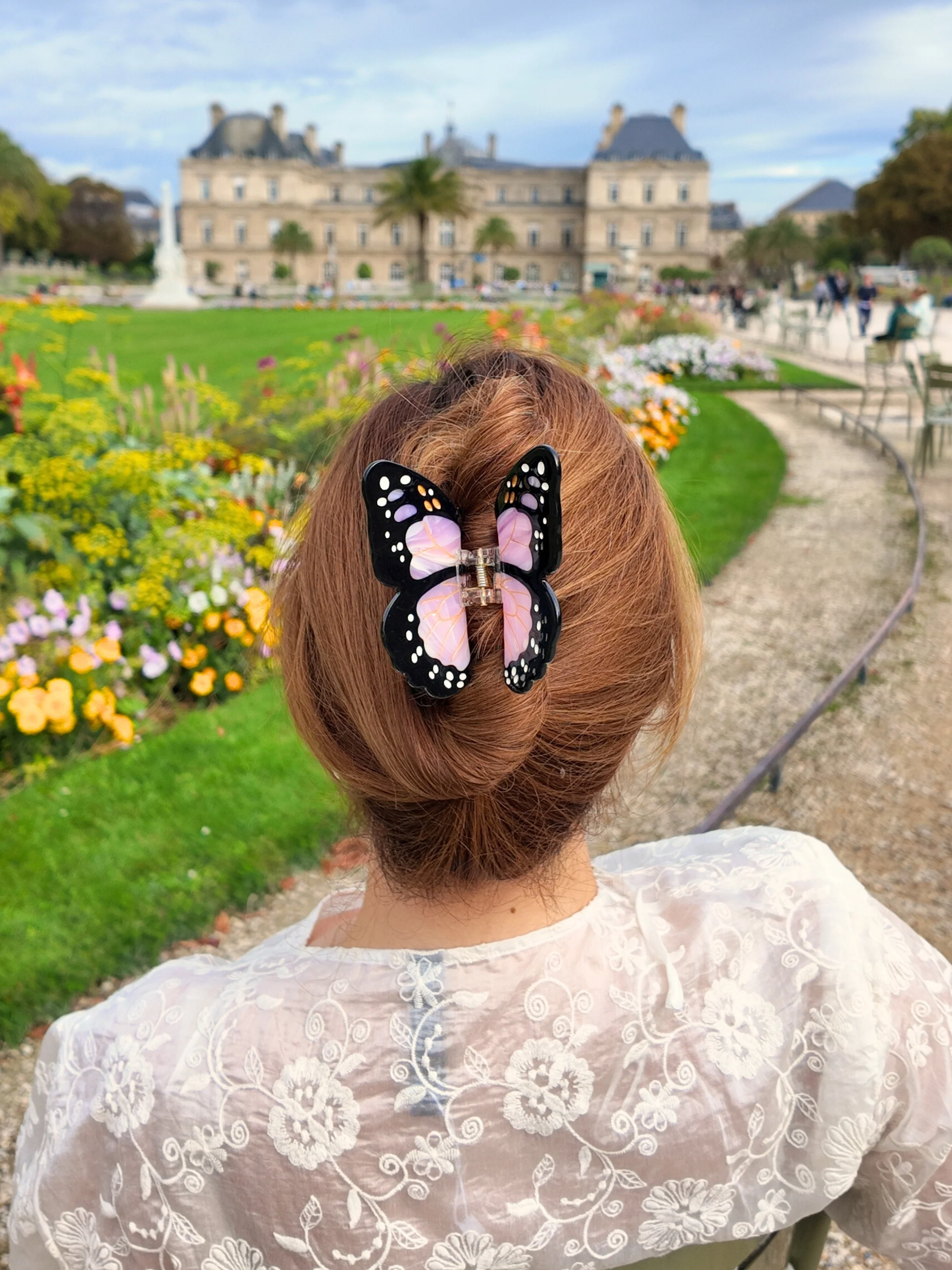 Hand-painted Monarch Butterfly Claw Hair Clip | Eco-Friendly - Image 24