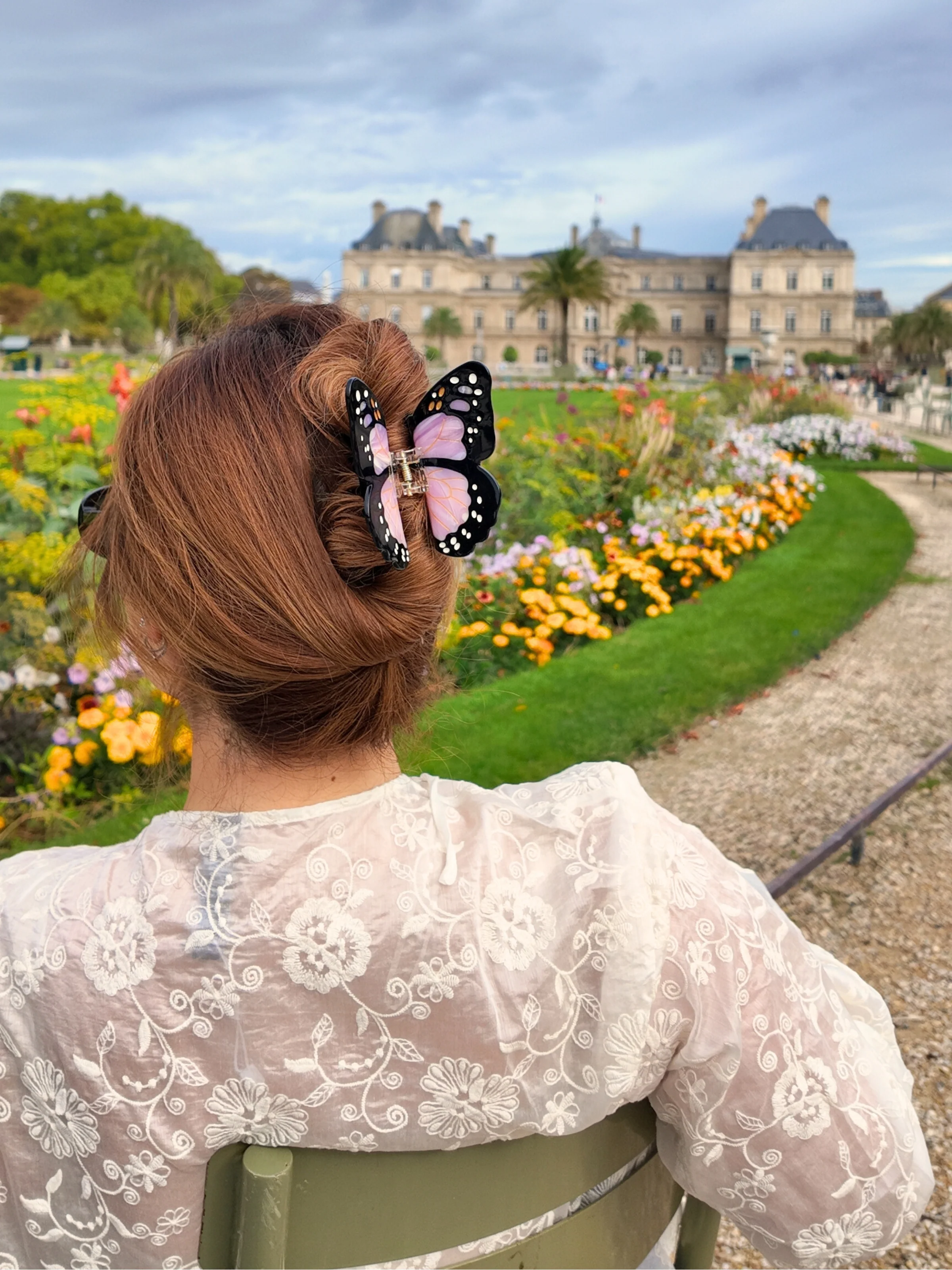 Hand-painted Monarch Butterfly Claw Hair Clip | Eco-Friendly - Image 25