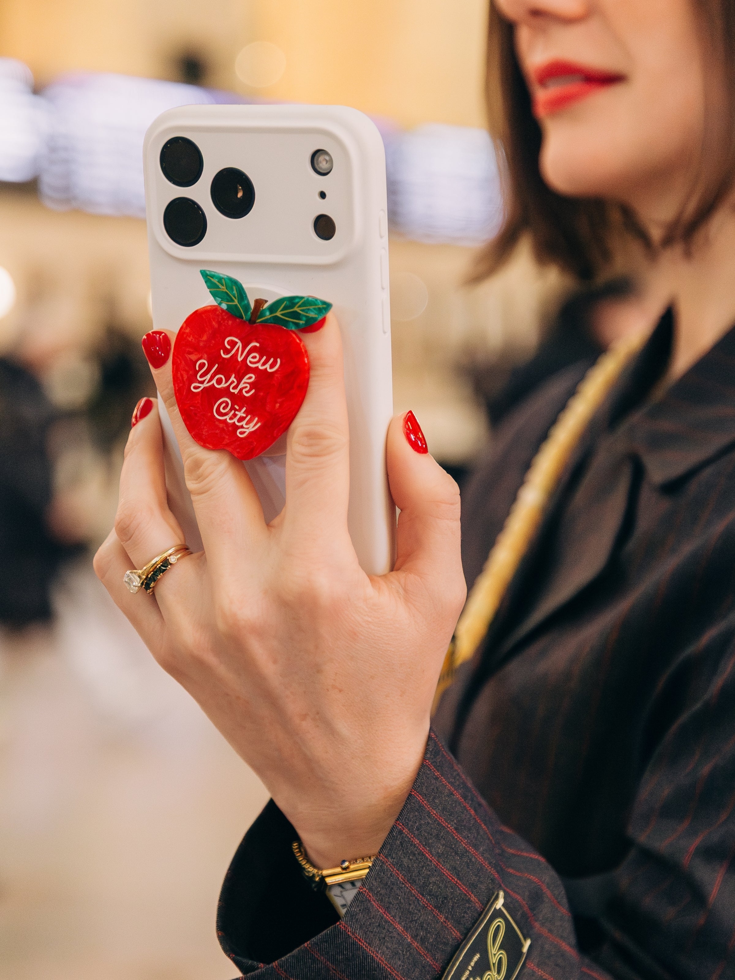 Hand-painted NYC Apple GripCharm | Eco-Friendly - Image 2