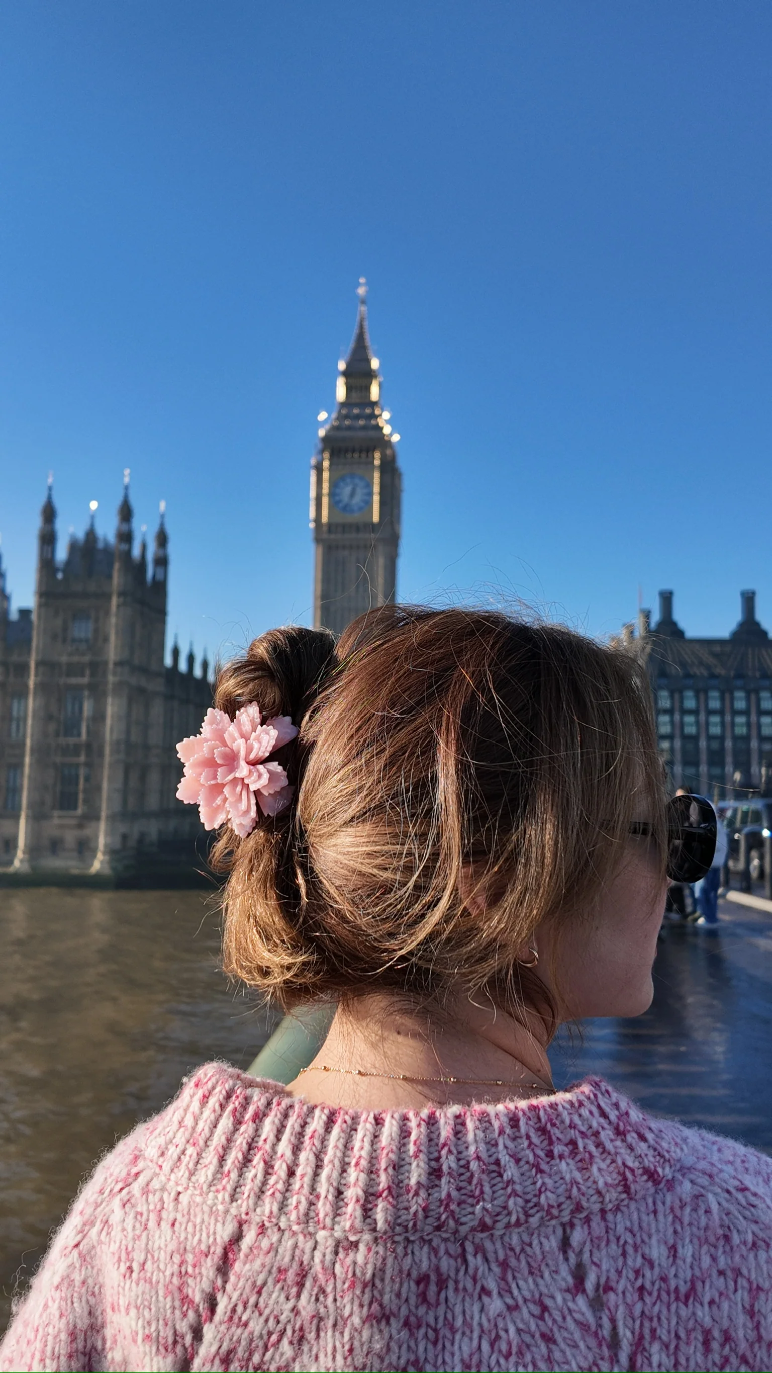Handmade Origami Peony Flower Claw Hair Clip| Eco-Friendly - Image 4