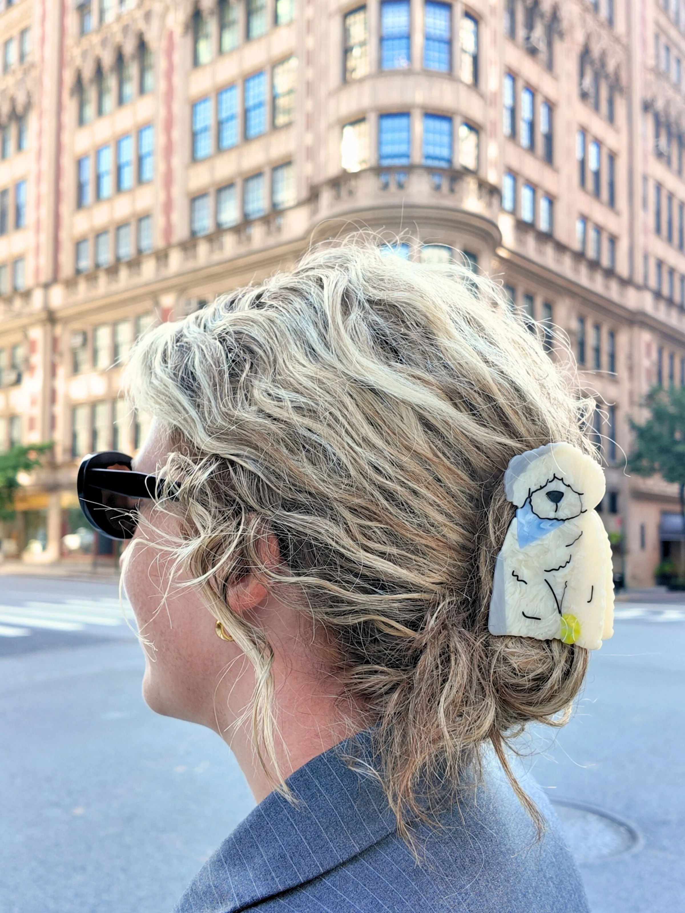 Hand-painted Sheepdog Claw Hair Clip | Eco-Friendly - Image 2