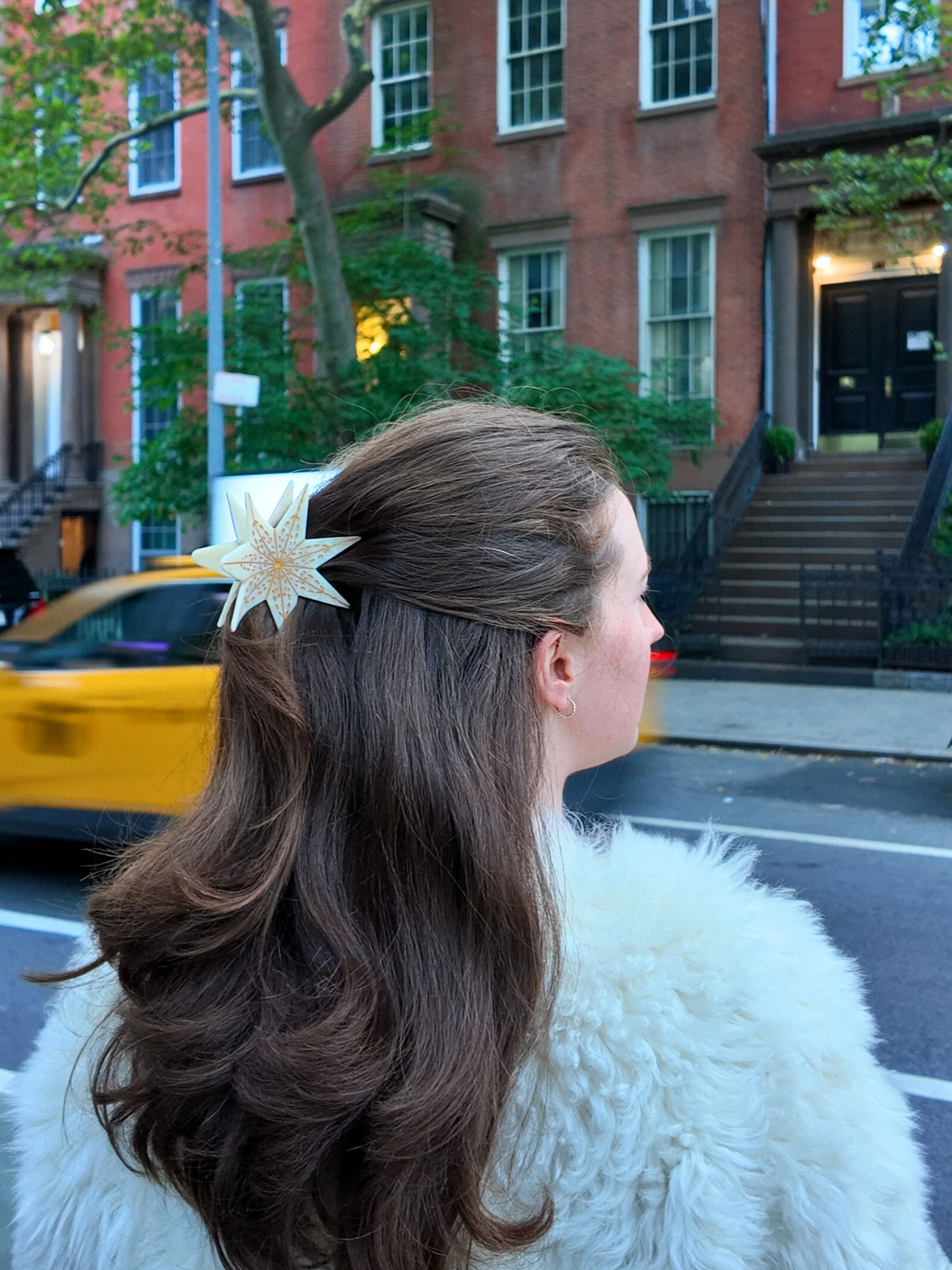 Hand-painted Celestial Star Claw Hair Clip | Eco-Friendly - Image 7