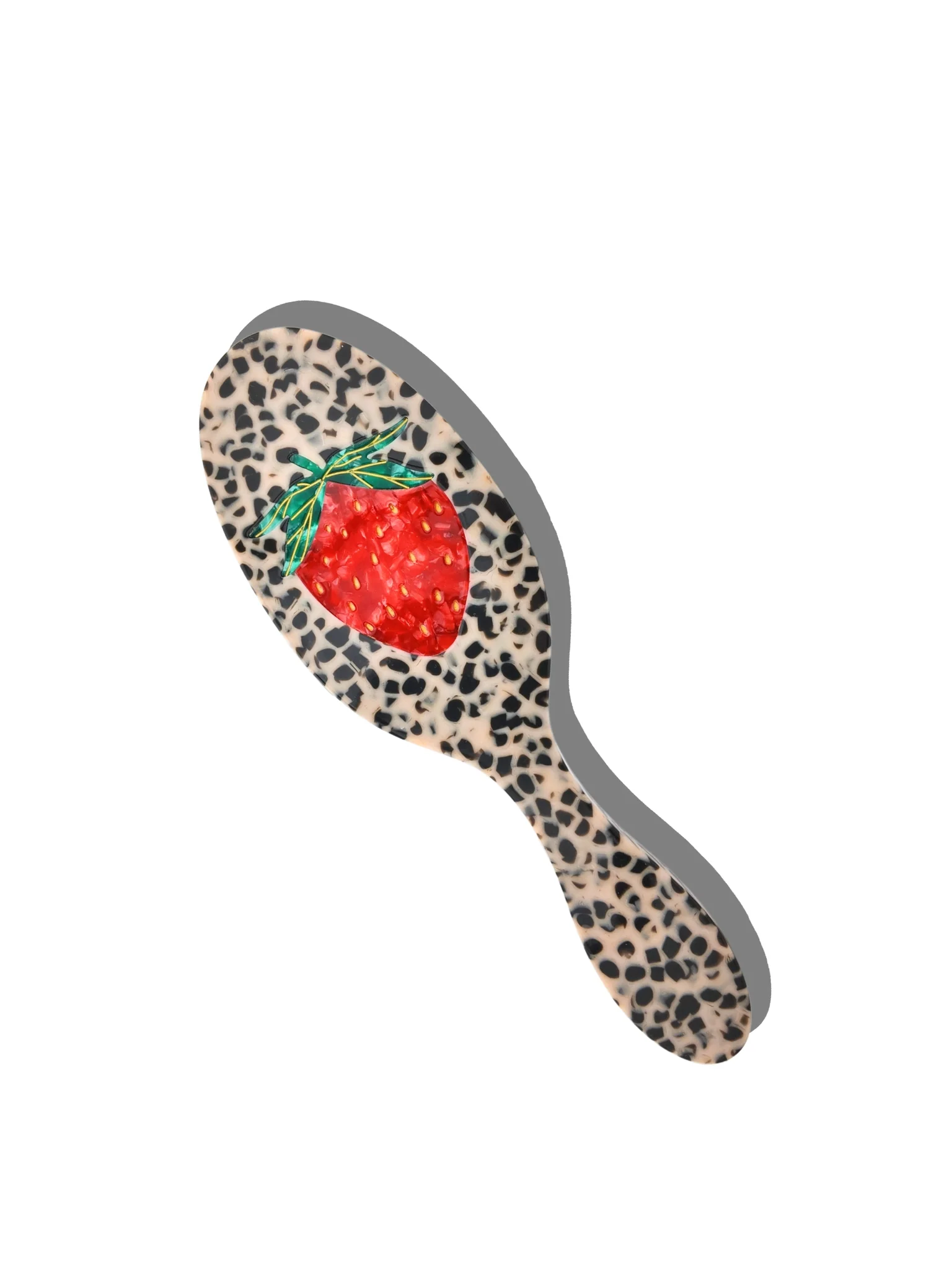 Hand-painted Strawberry Amazing Hair Day Brush | Eco-Friendly