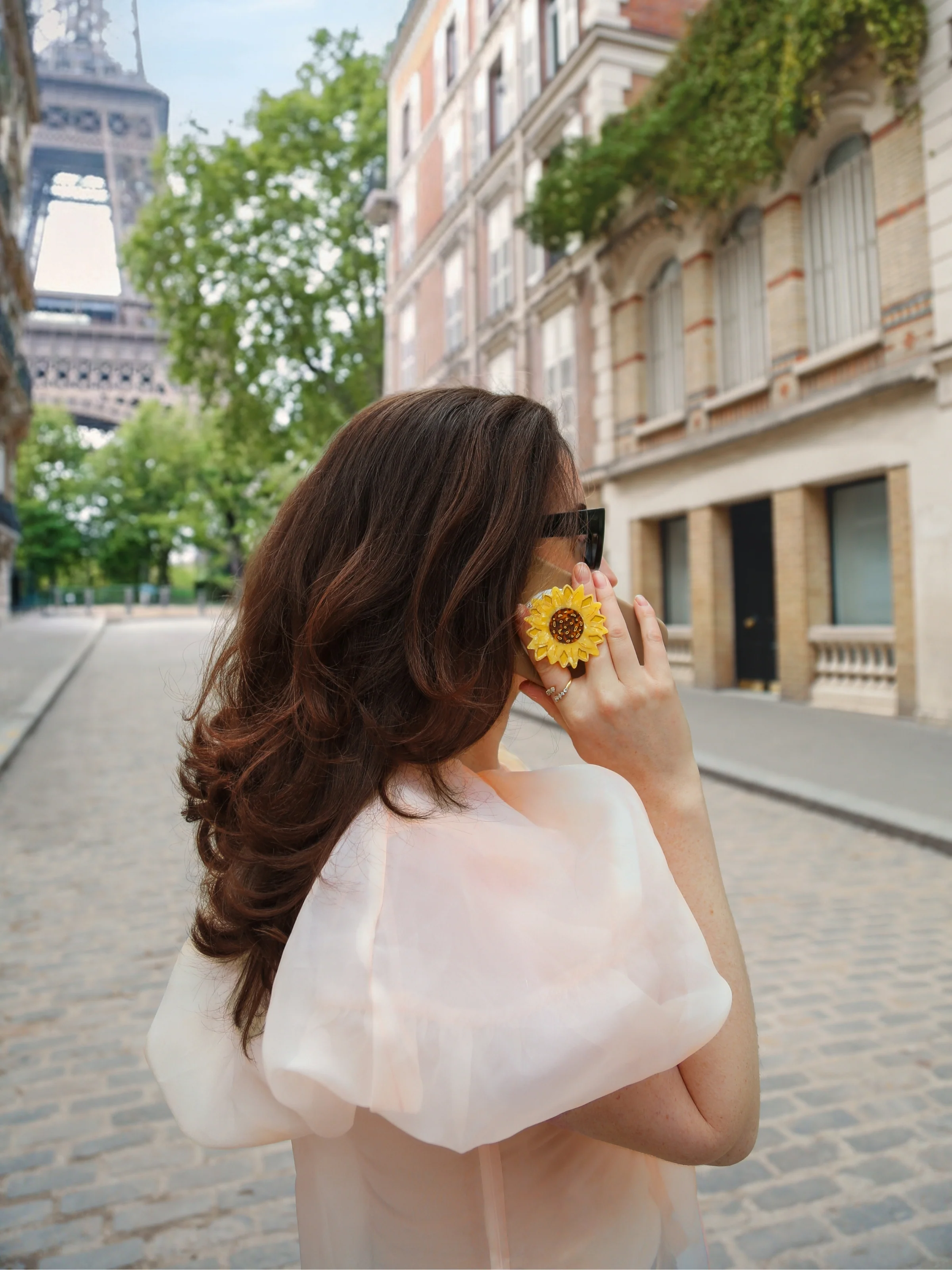 Hand-painted Sunflower GripCharm | Eco-Friendly - Image 3