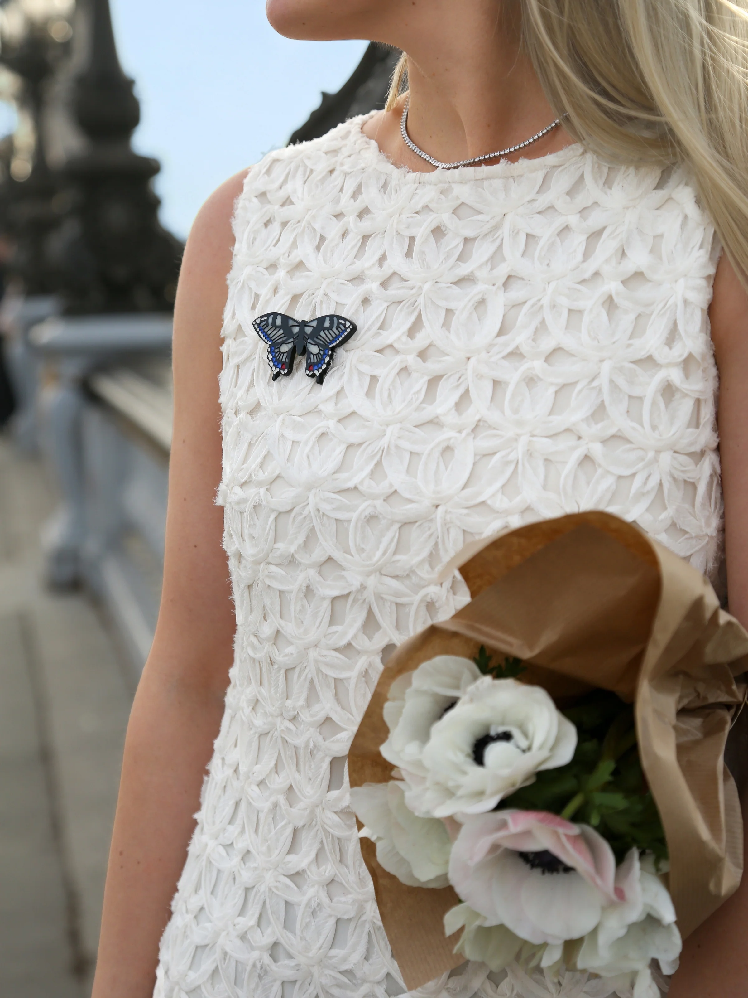 Hand-painted Swallowtail Brooch Pin - Image 5