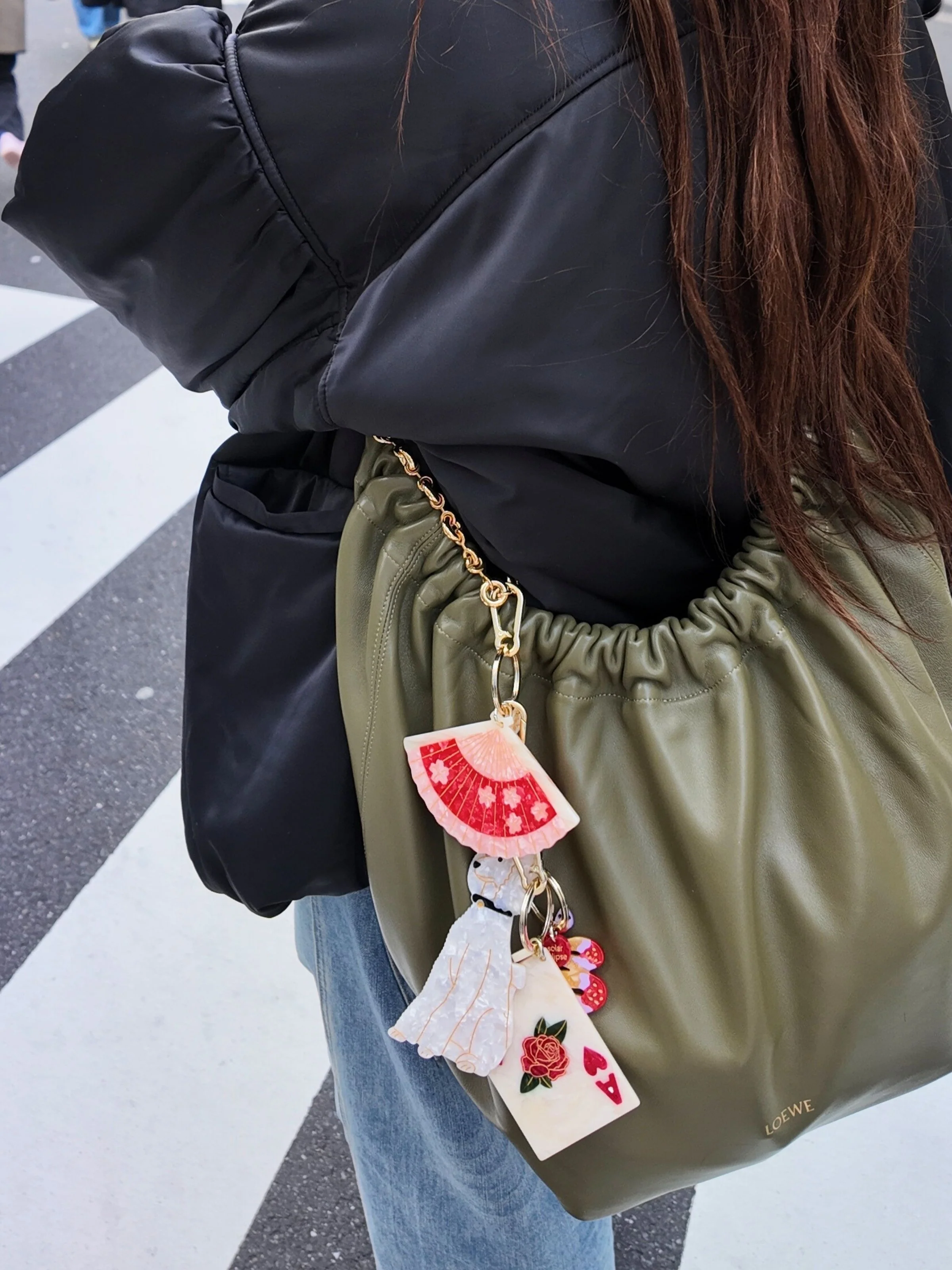 Hand-painted Snake Bag Charm + Keychain | Eco-Friendly - Image 9